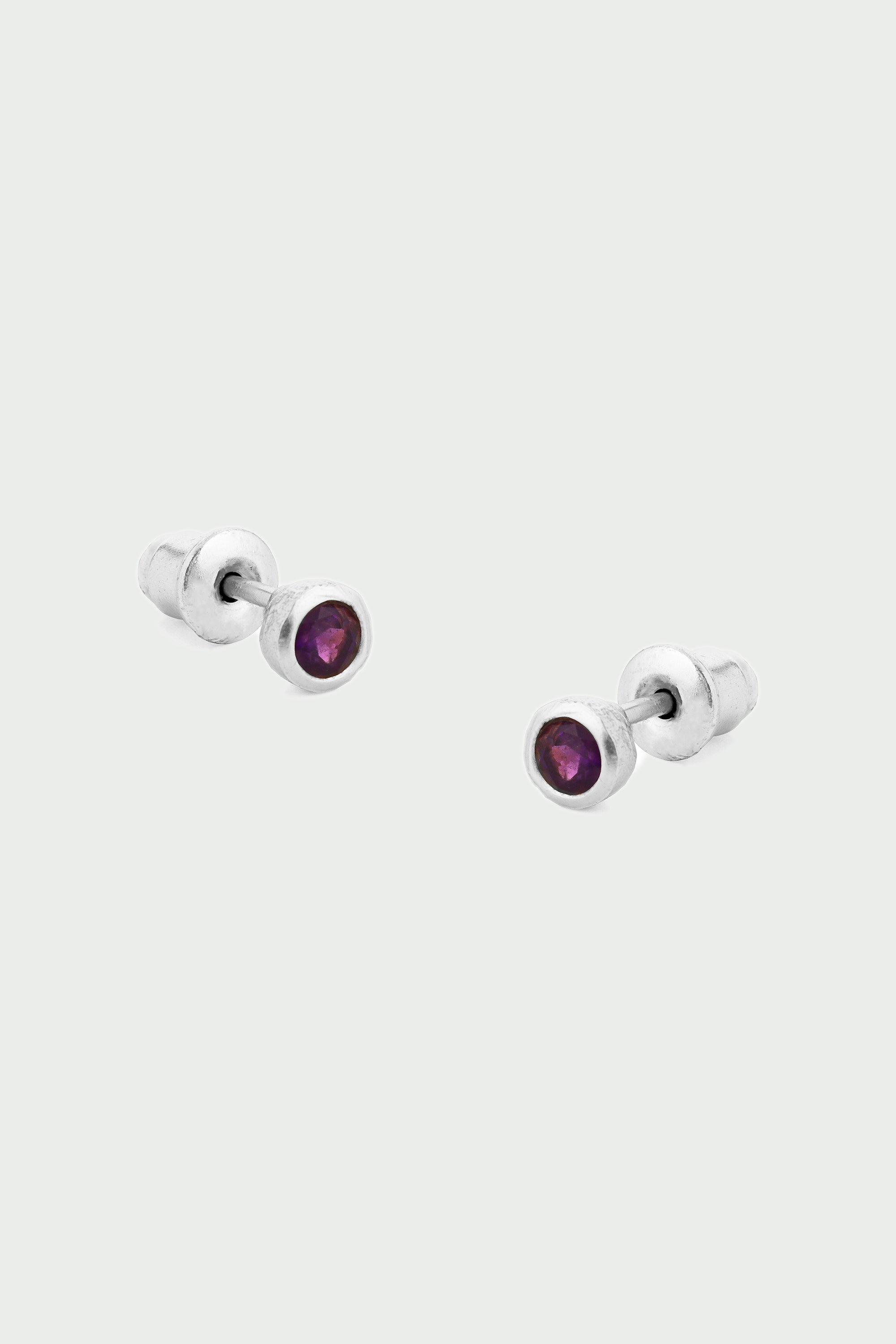 Birthstone Stud Earrings