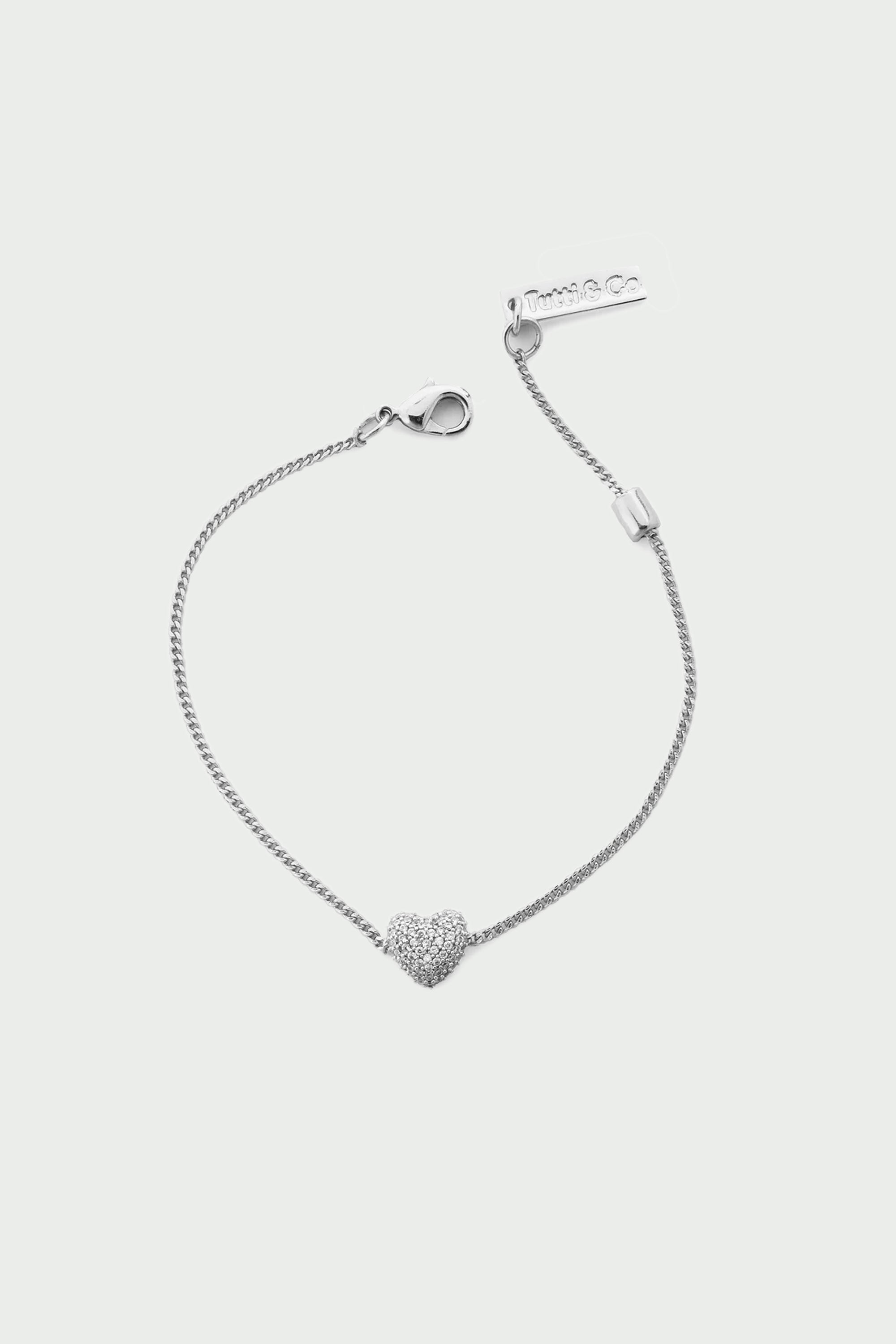 Pave Heart Bracelet