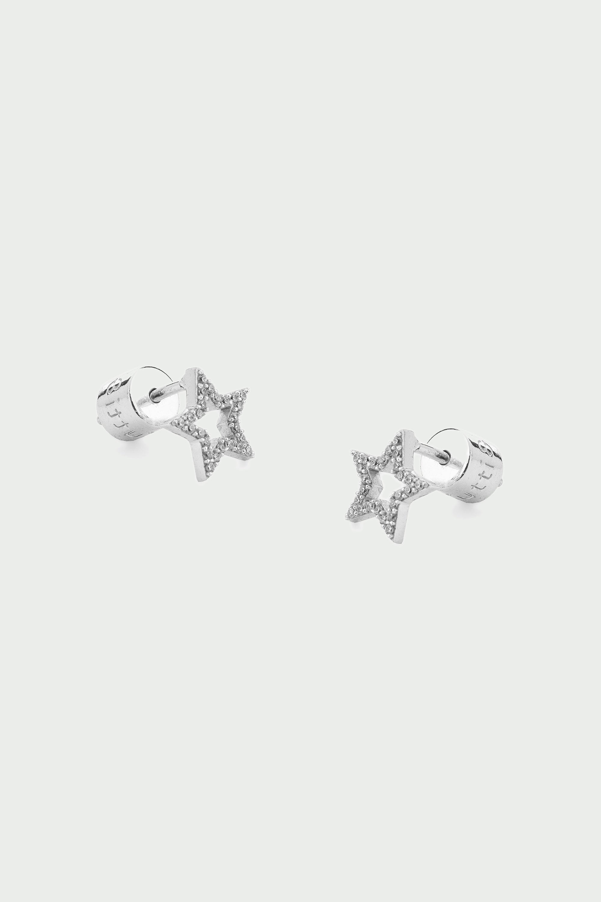 Pave Star Earrings