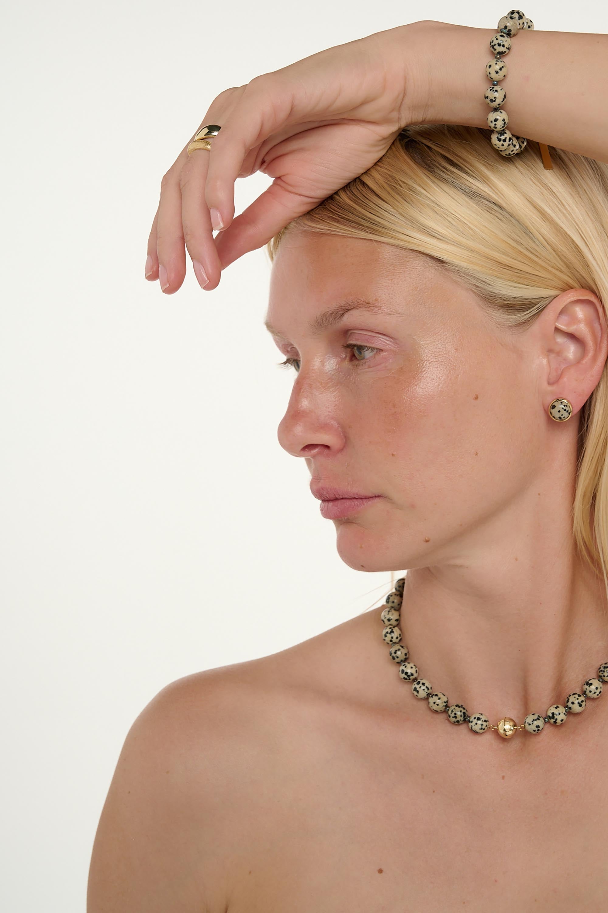 Jasper Small Beaded Necklace