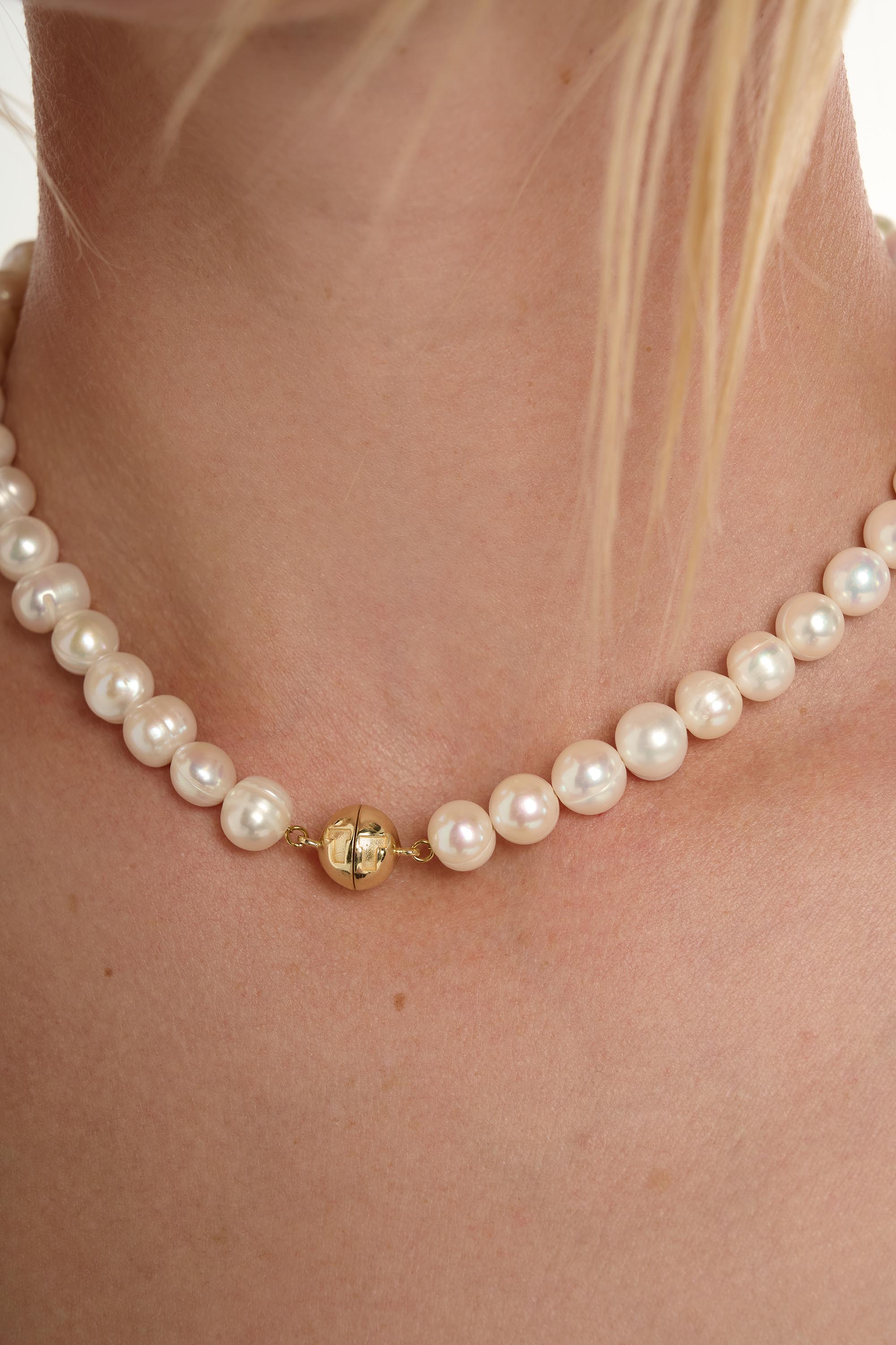 Freshwater Pearl Round Beaded Necklace