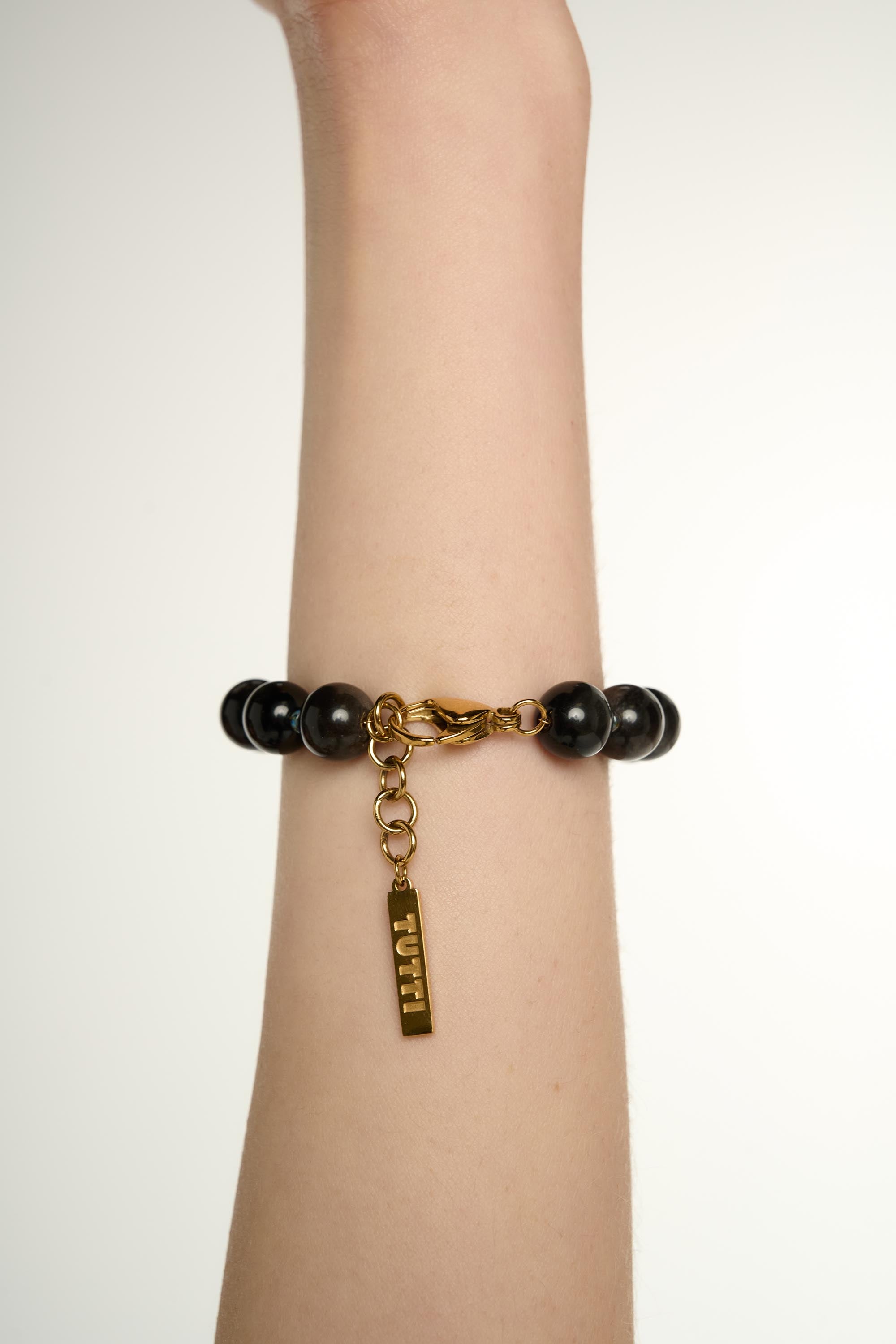 Golden Obsidian Small Beaded Bracelet