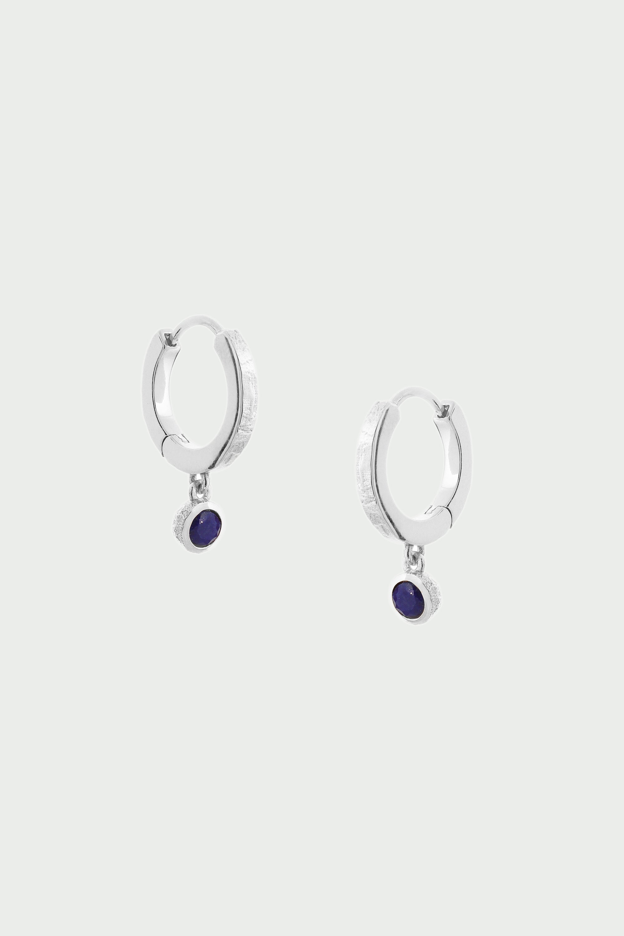 Birthstone Hoop Earrings