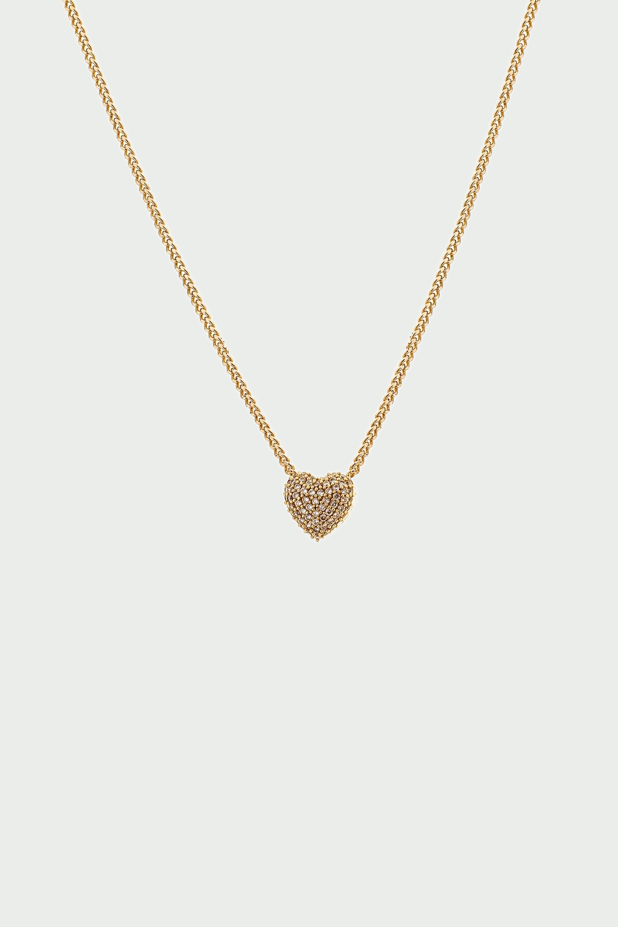 Pave Heart Necklace