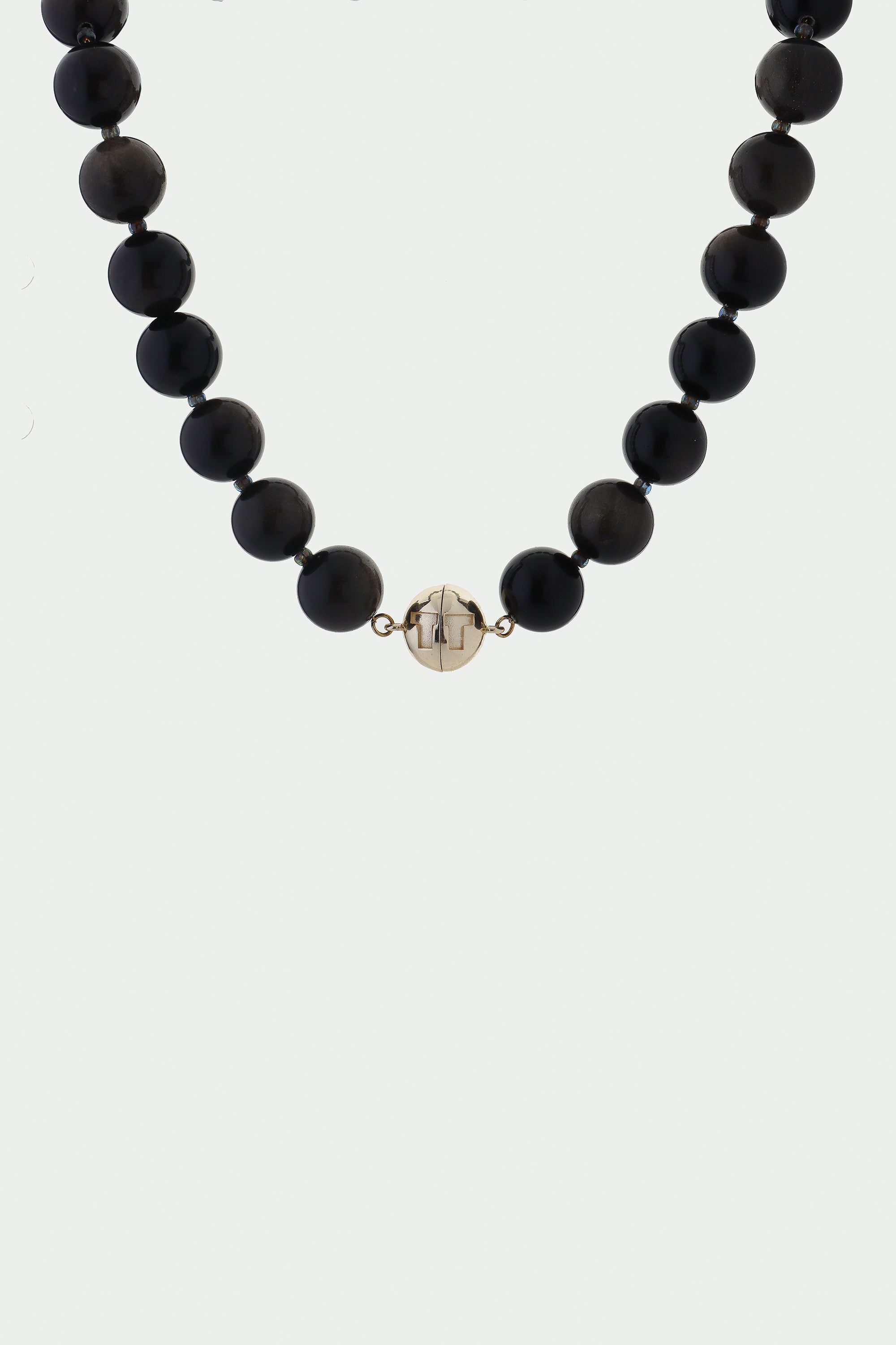 Golden Obsidian Large Beaded Necklace