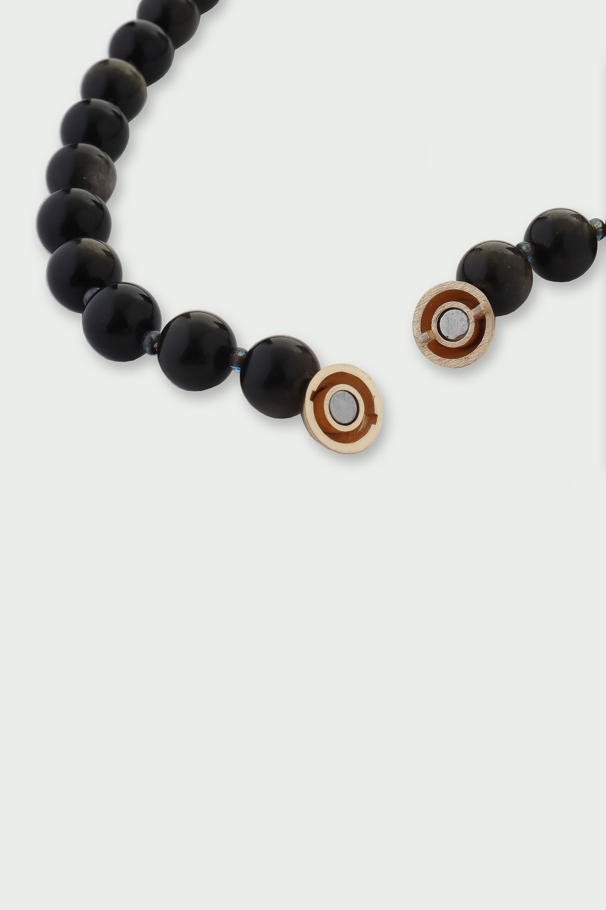 Golden Obsidian Small Beaded Necklace
