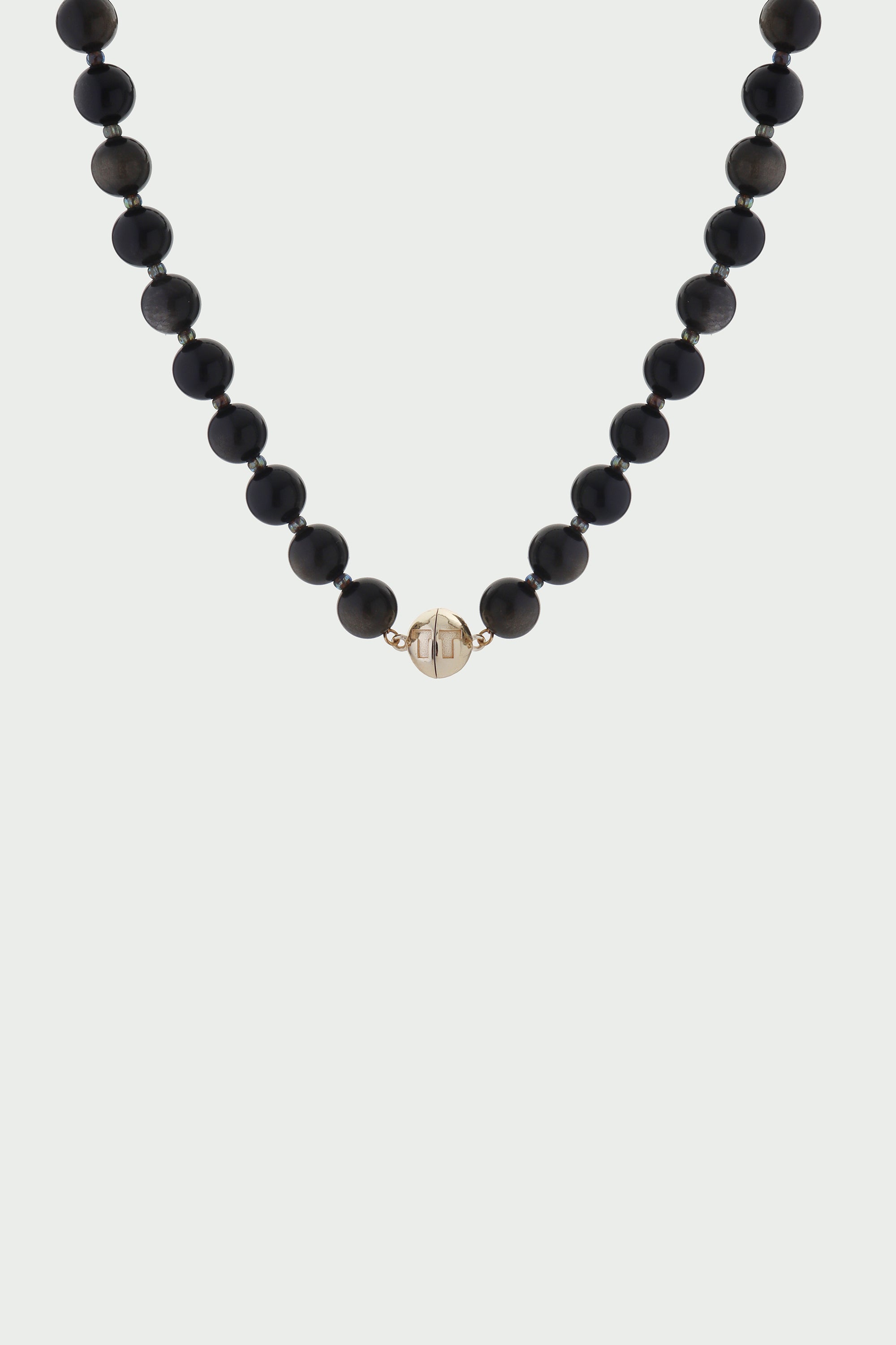 Golden Obsidian Small Beaded Necklace