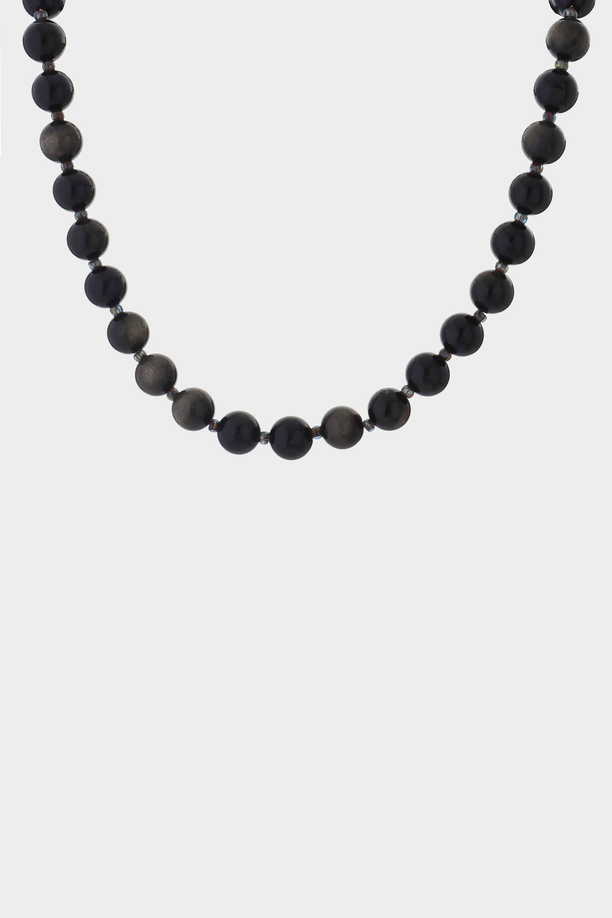Golden Obsidian Small Beaded Necklace