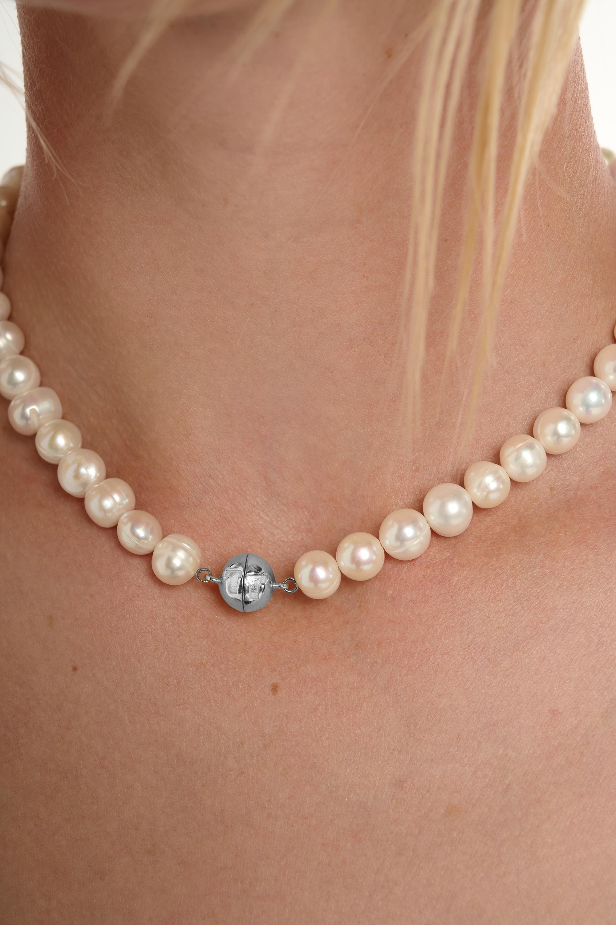 Freshwater Pearl Round Beaded Necklace