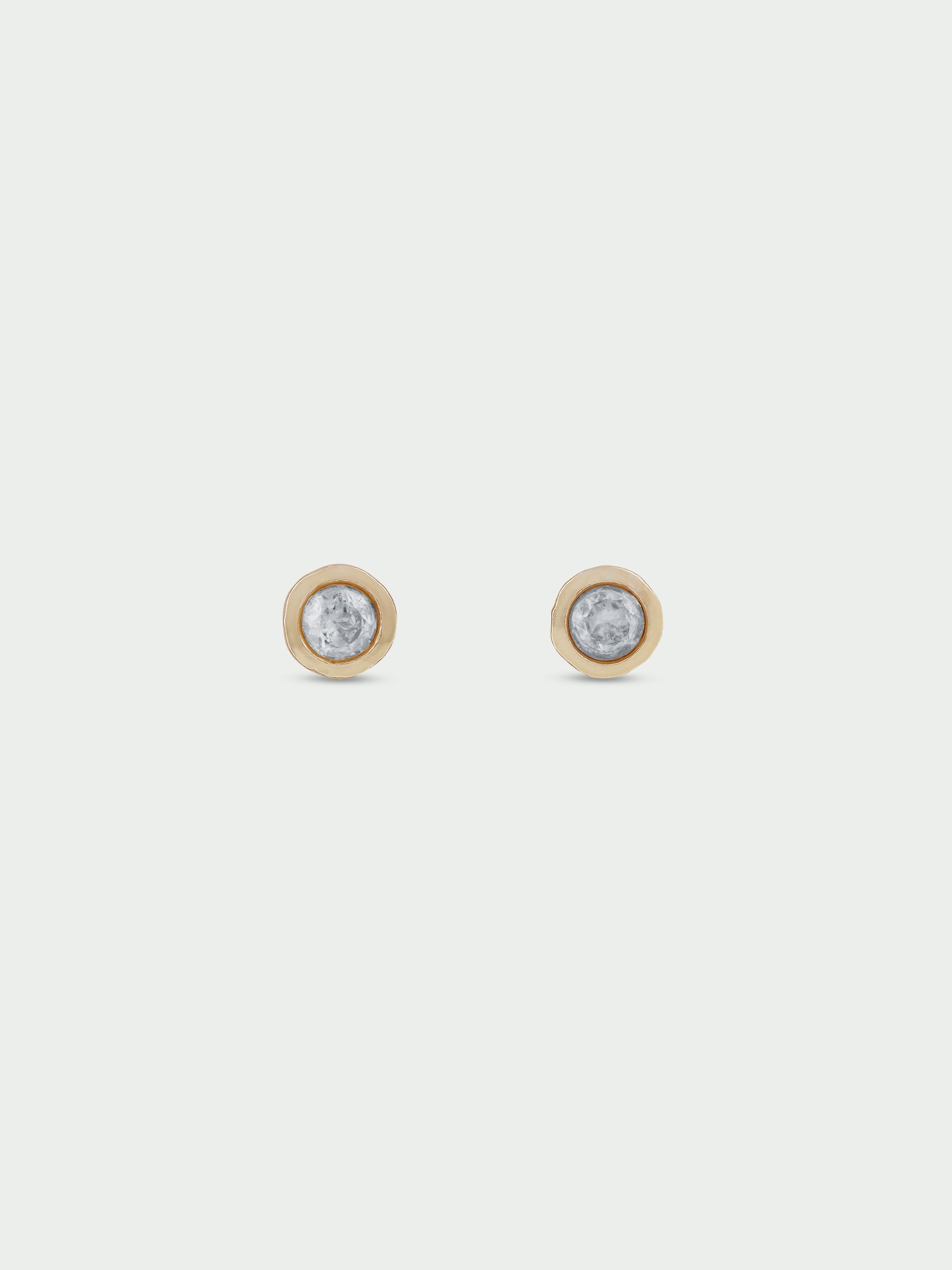 Birthstone White Topaz Stud Earrings