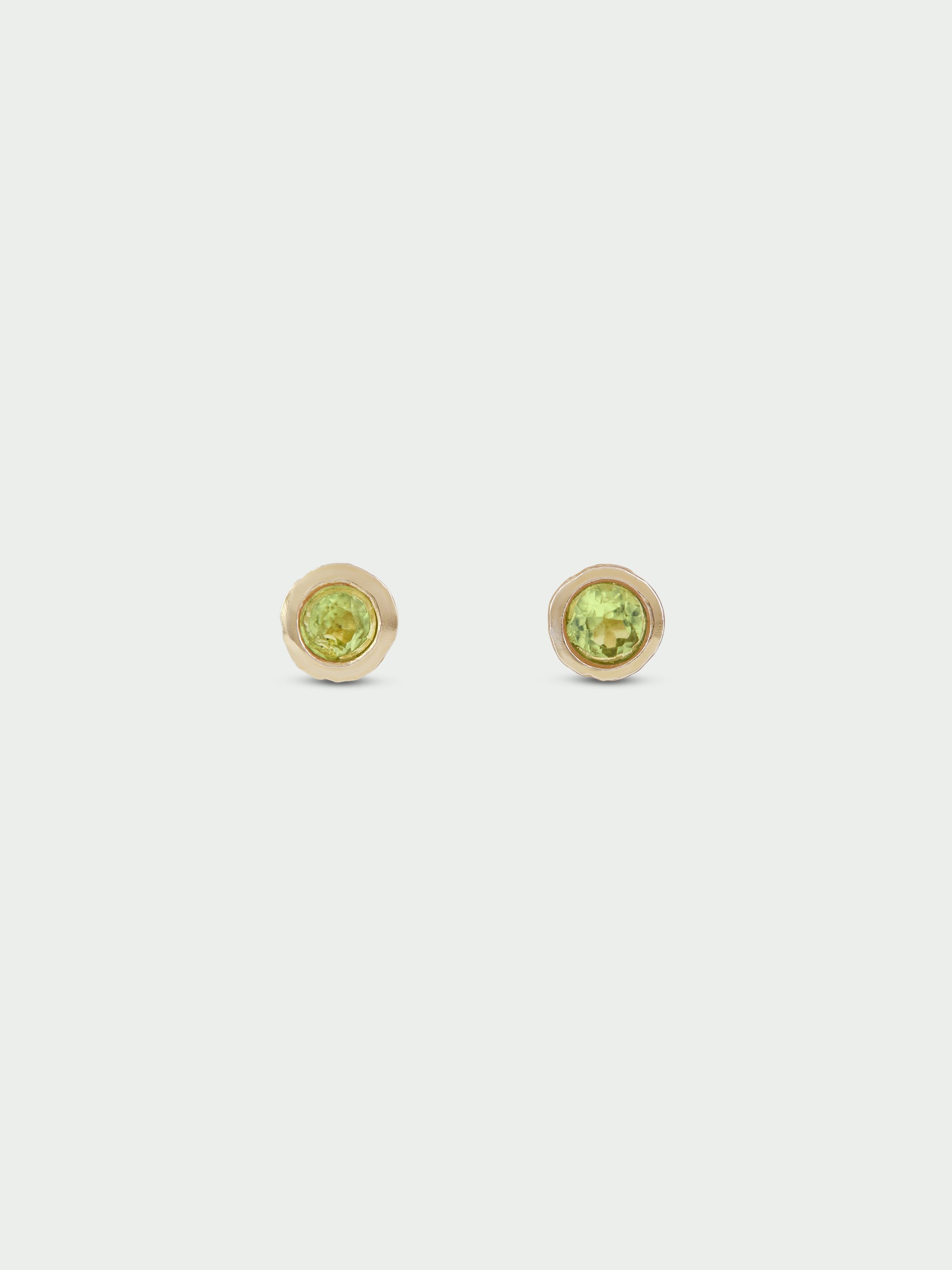 Birthstone Peridot Stud Earrings