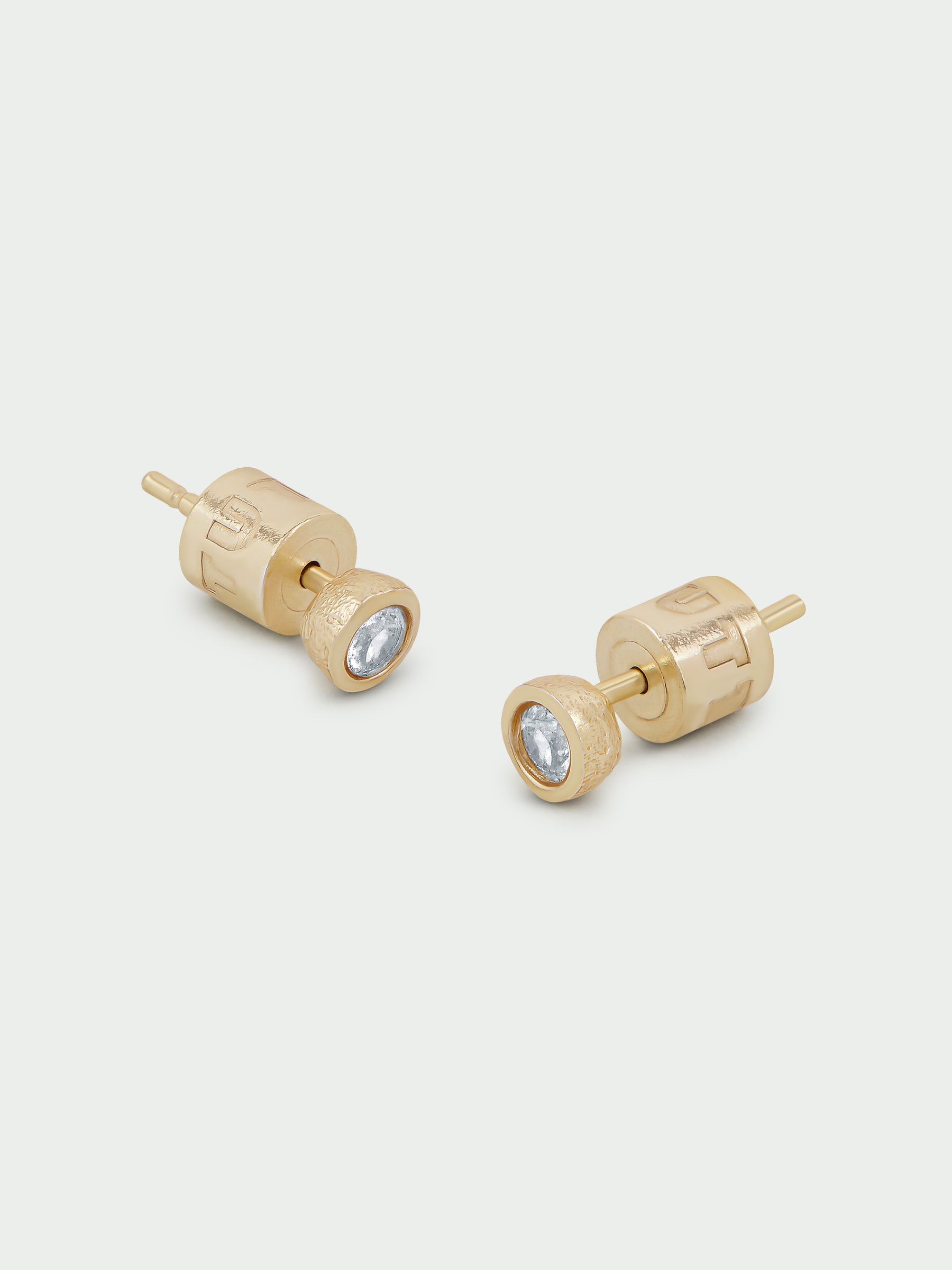 Birthstone White Topaz Stud Earrings