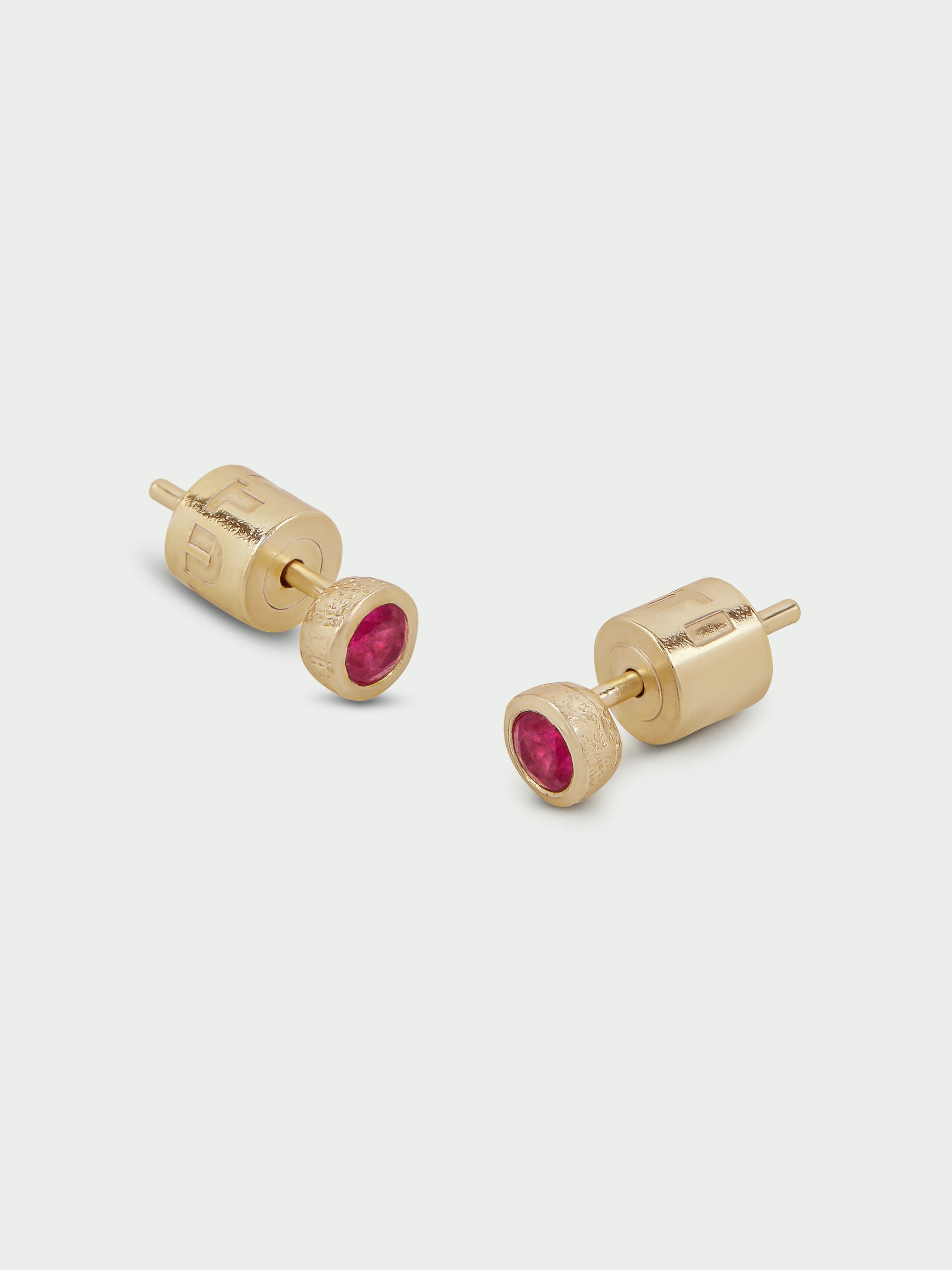 Birthstone Ruby Stud Earrings