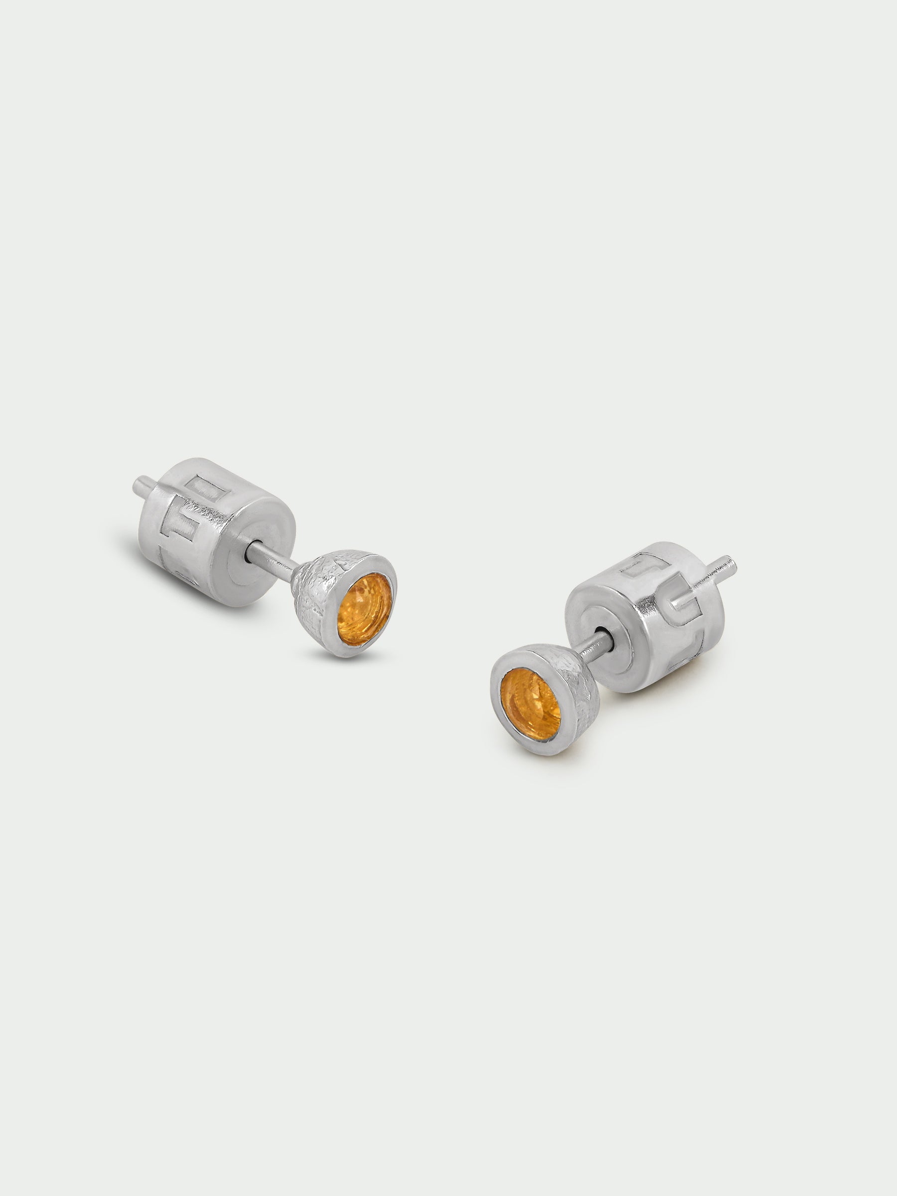 Birthstone Citrine Stud Earrings