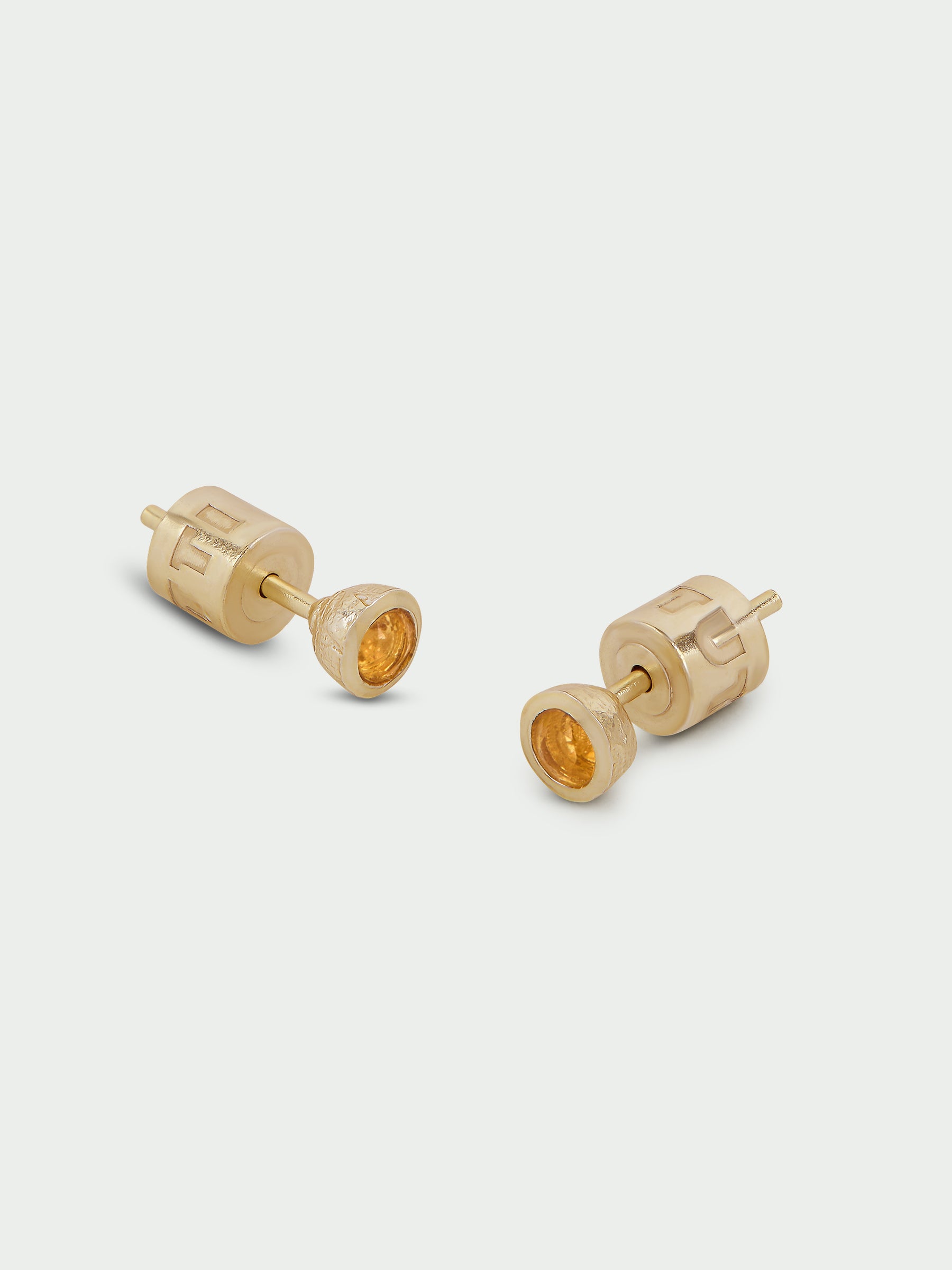 Birthstone Citrine Stud Earrings