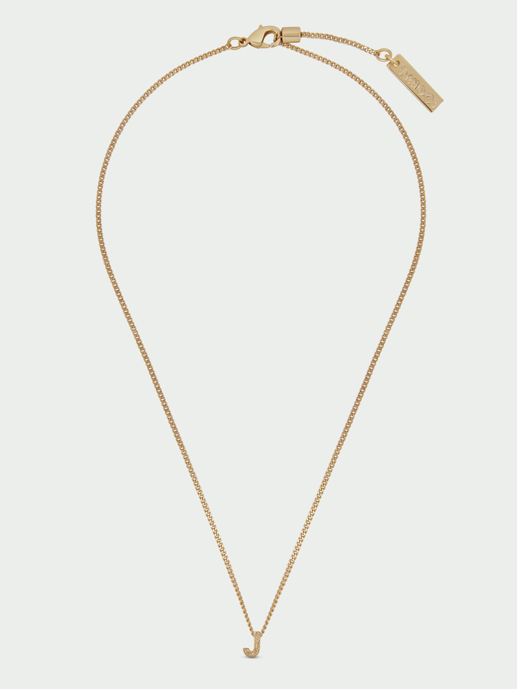 Alphabet J Necklace