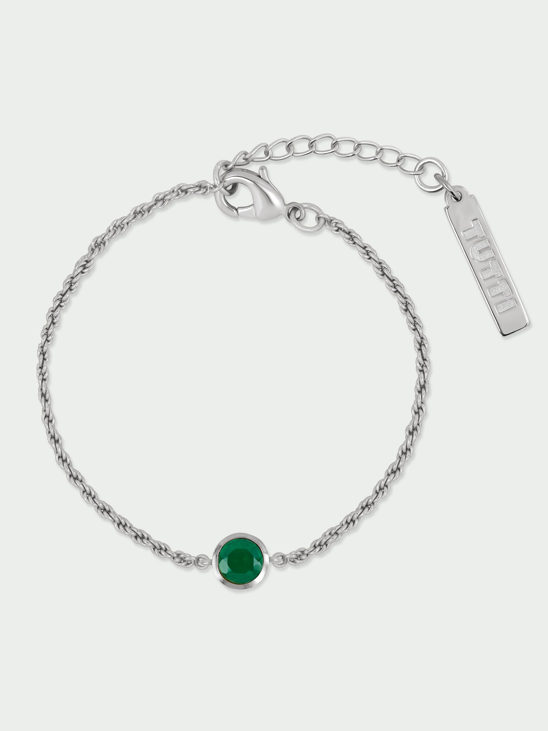 Birthstone Green Onyx Bracelet