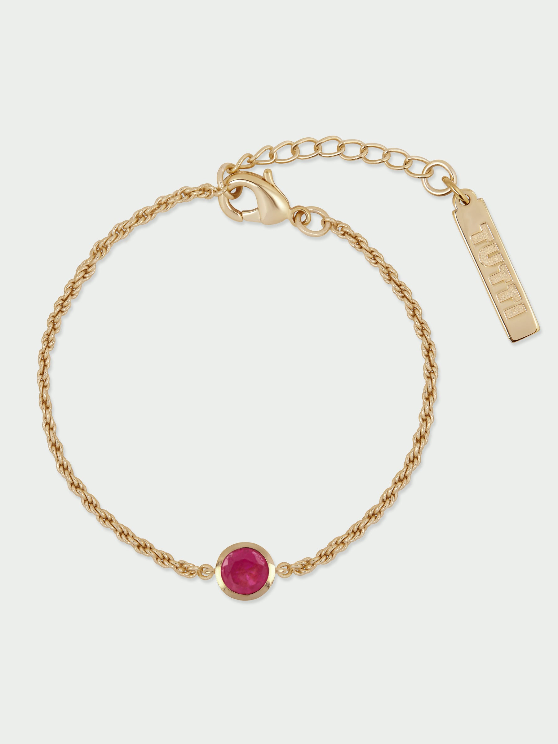 Birthstone Ruby Bracelet