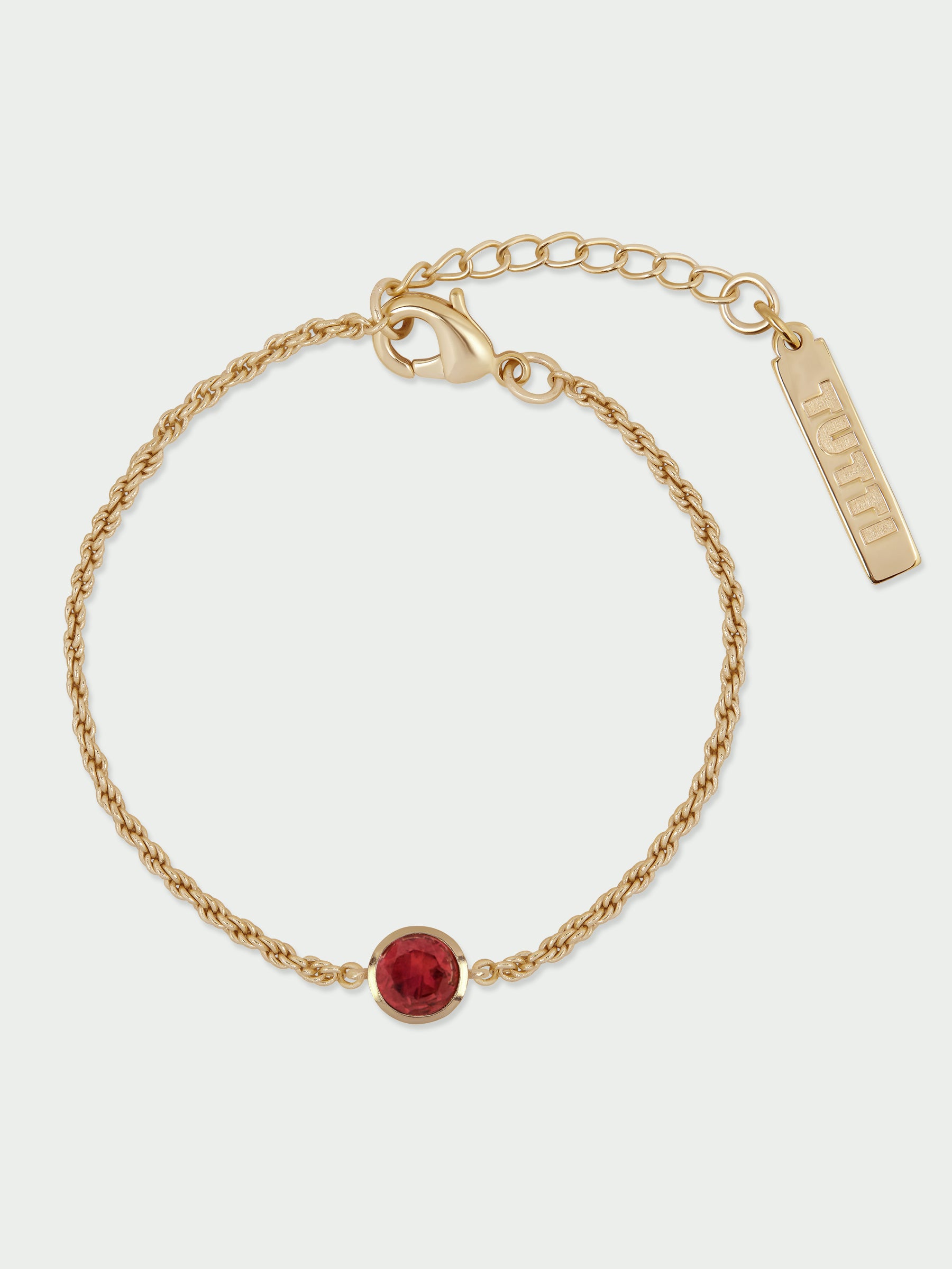 Birthstone Garnet Bracelet