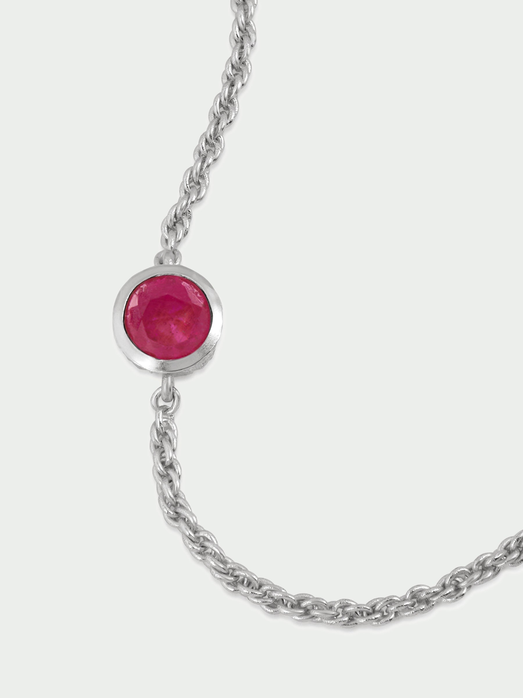 Birthstone Ruby Bracelet