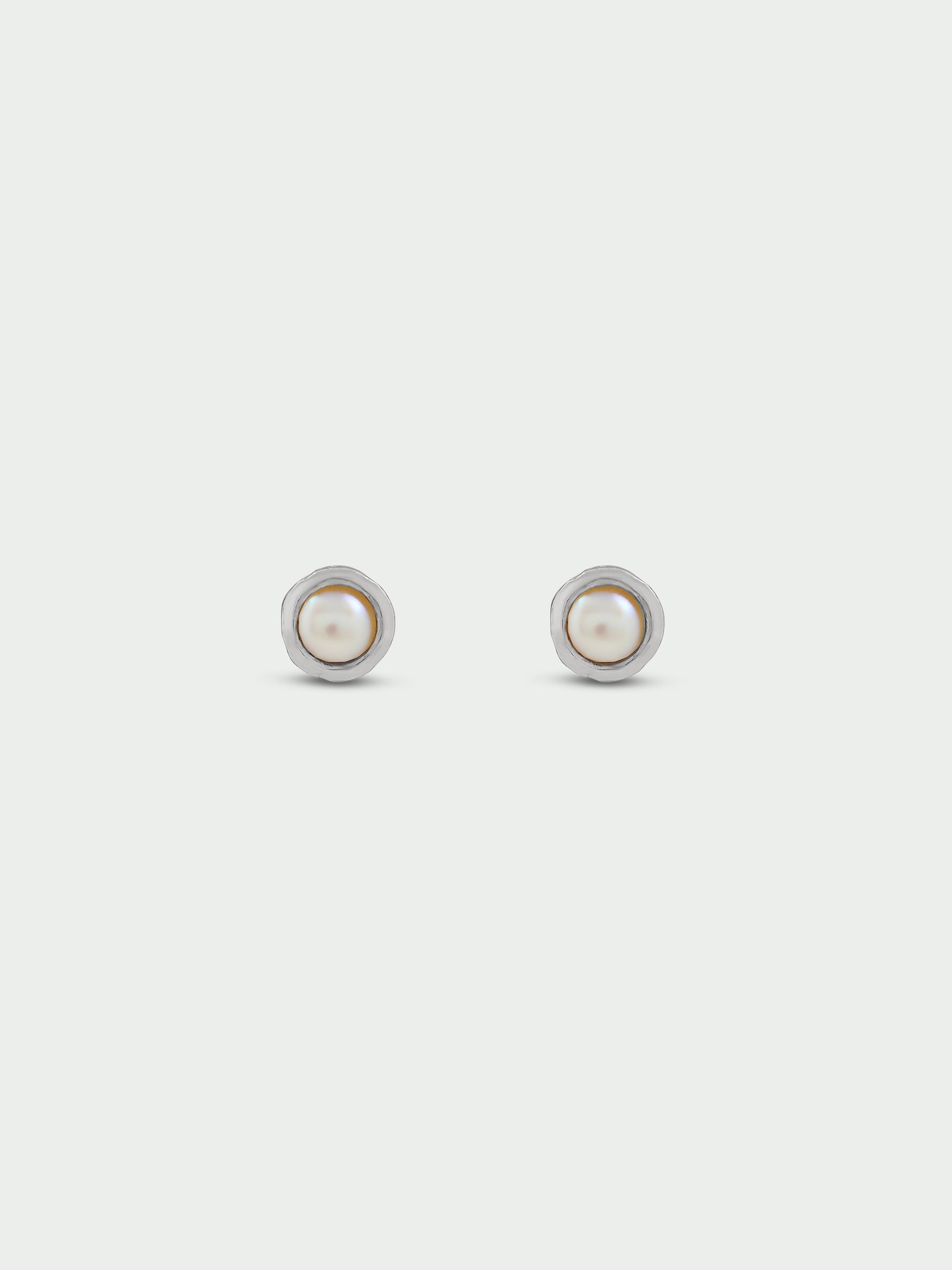 Birthstone Pearl Stud Earrings