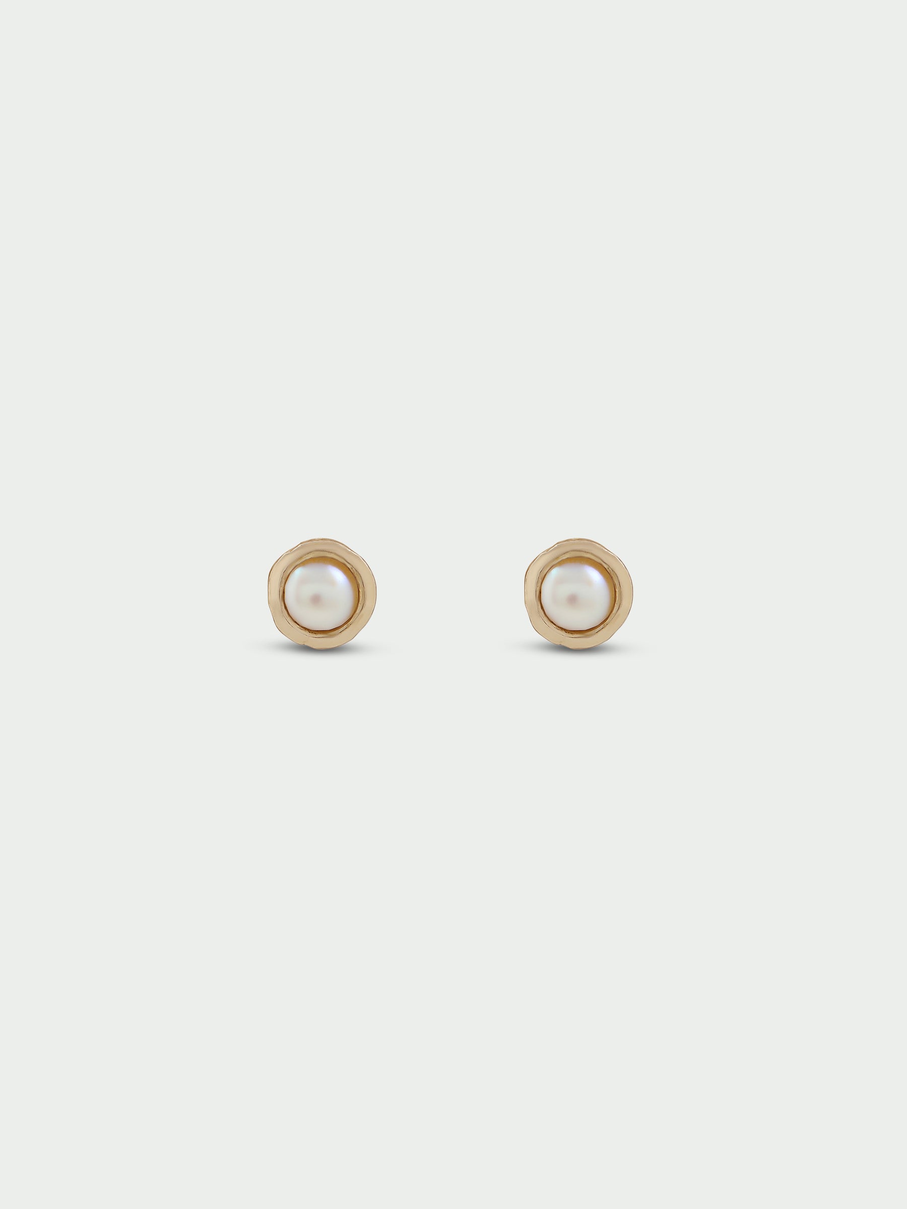 Birthstone Pearl Stud Earrings
