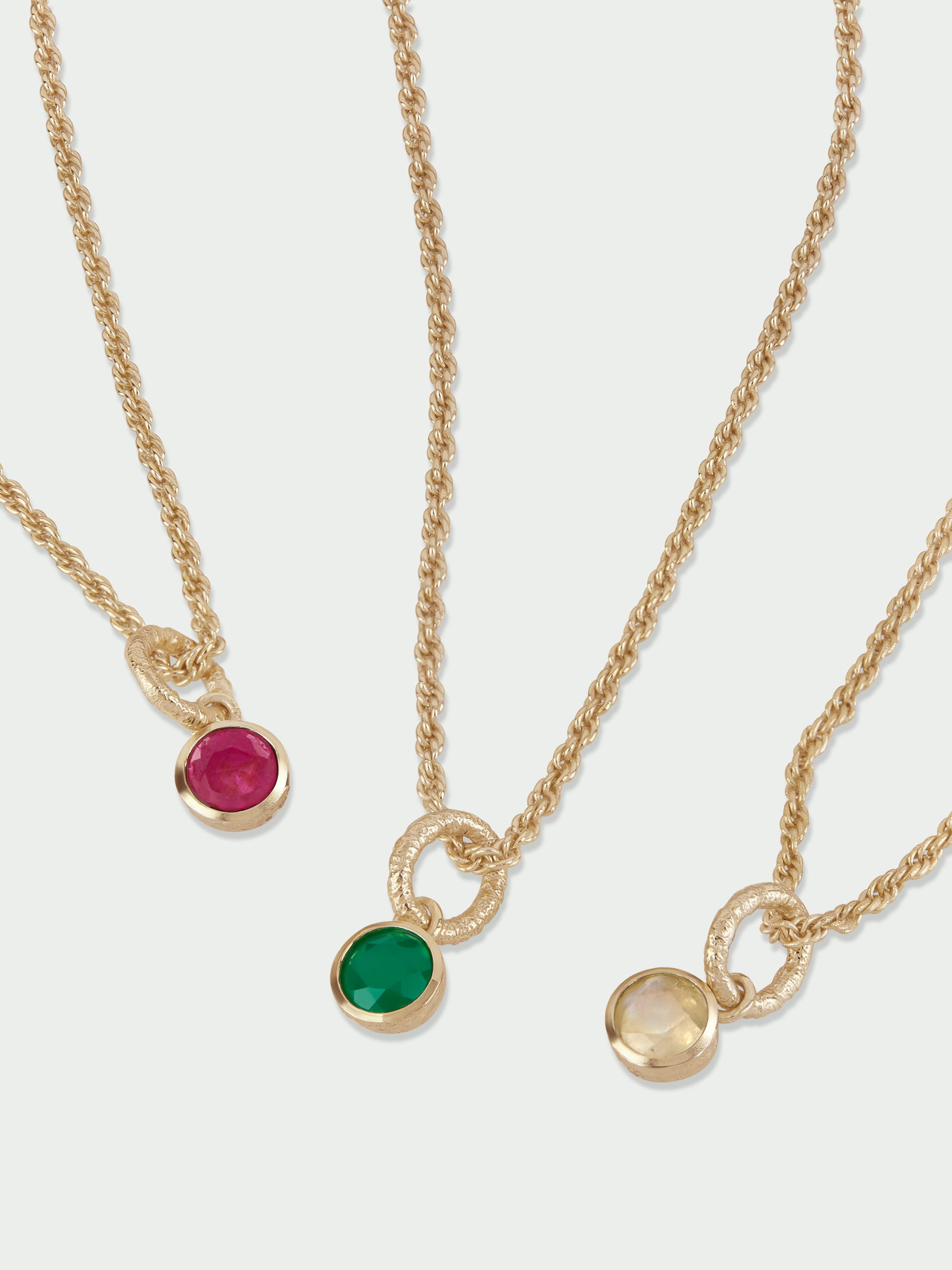 Birthstone Green Onyx Necklace