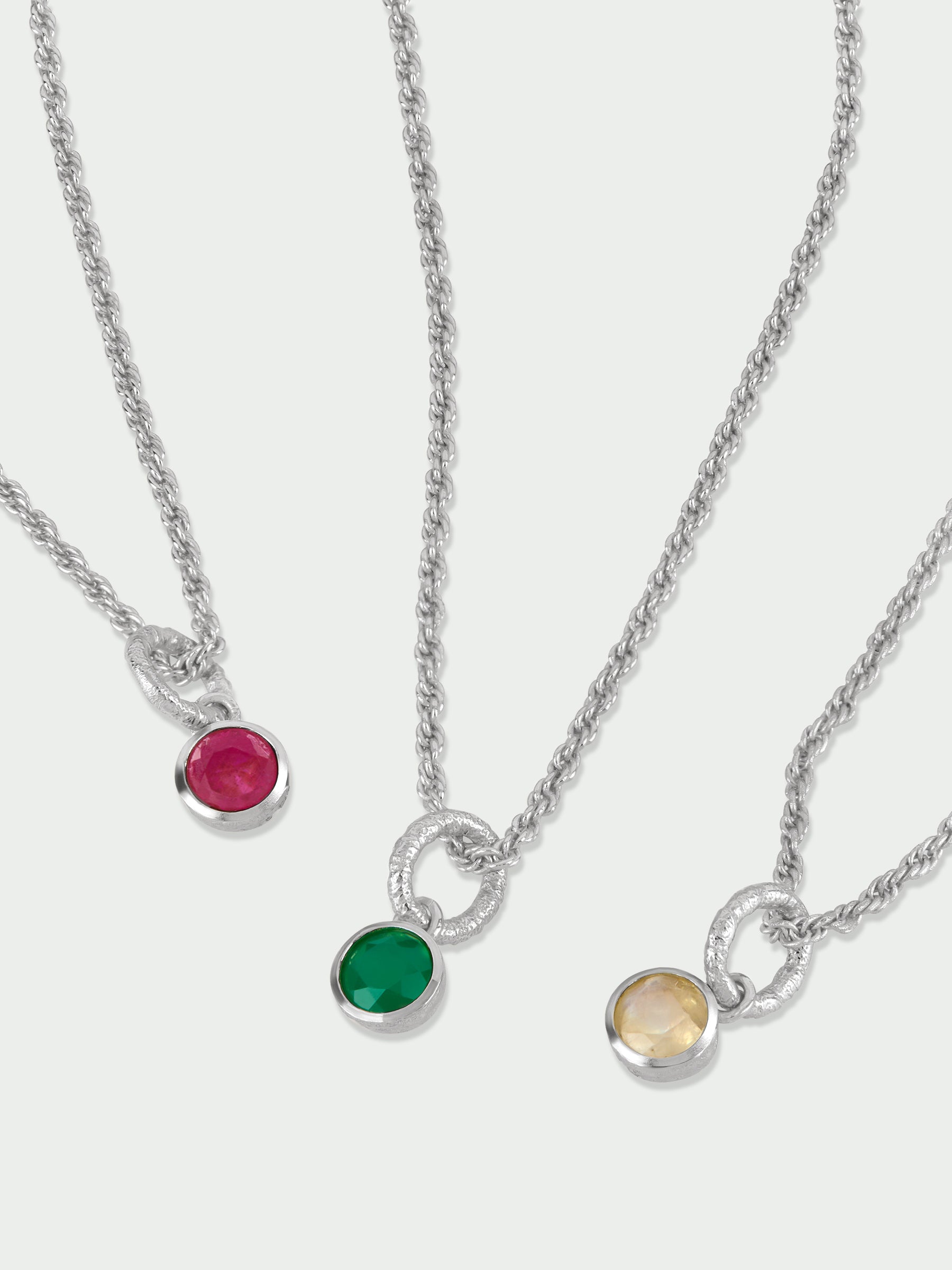 Birthstone Green Onyx Necklace