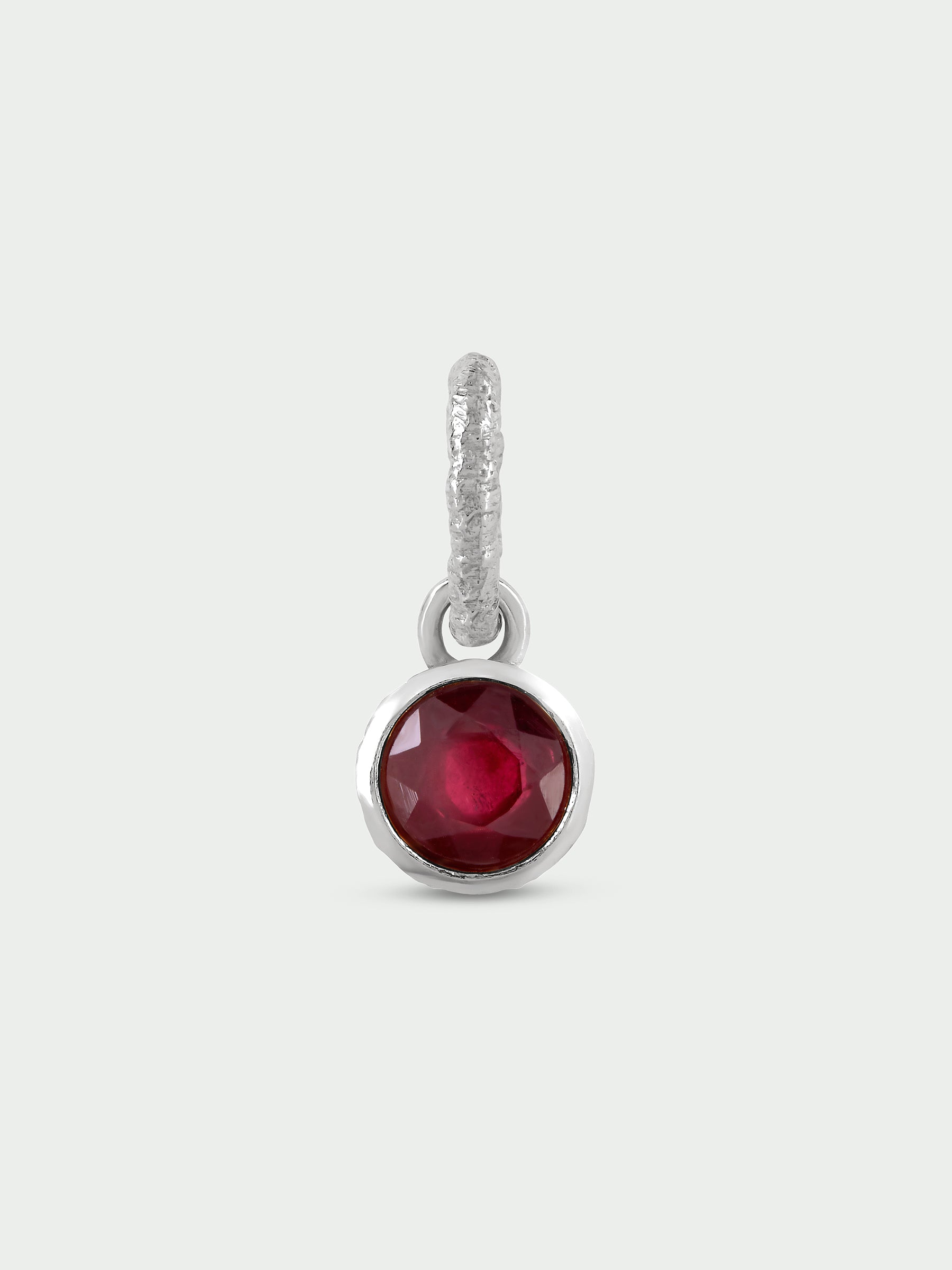 Birthstone Charm, Ruby