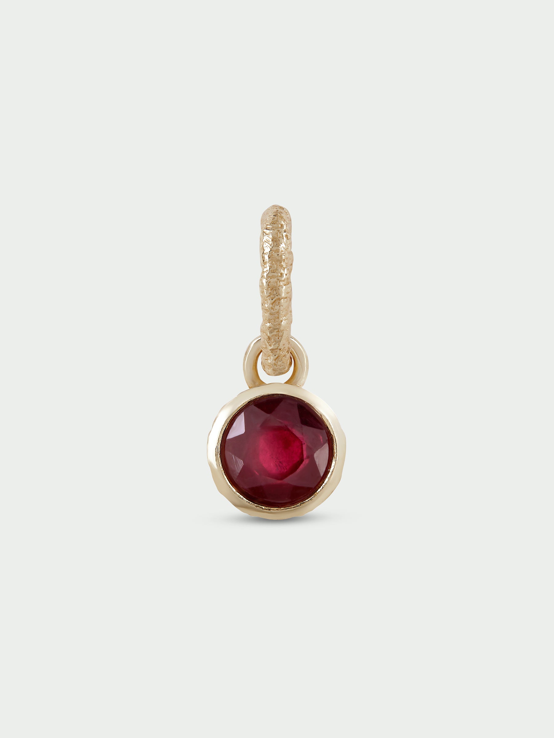 Birthstone Charm, Ruby