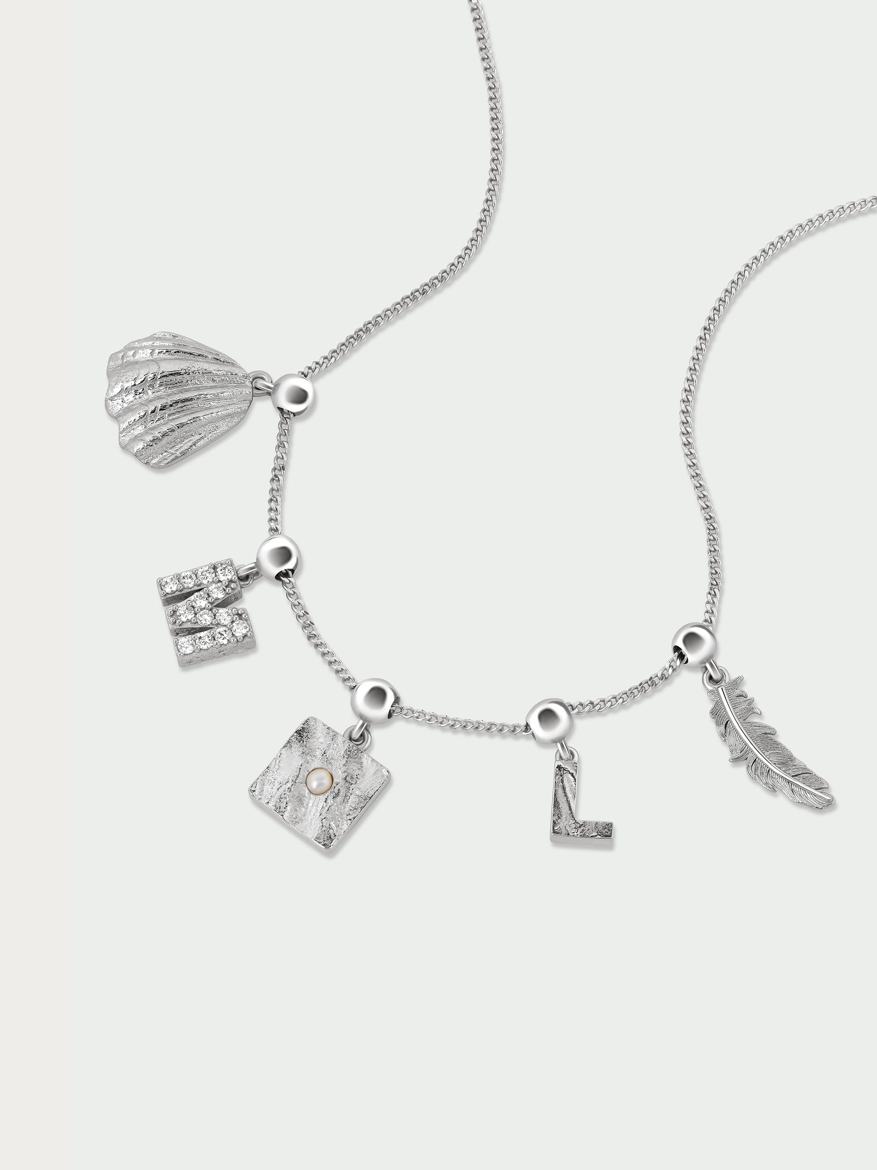 Birthstone Slider, Freshwater Pearl