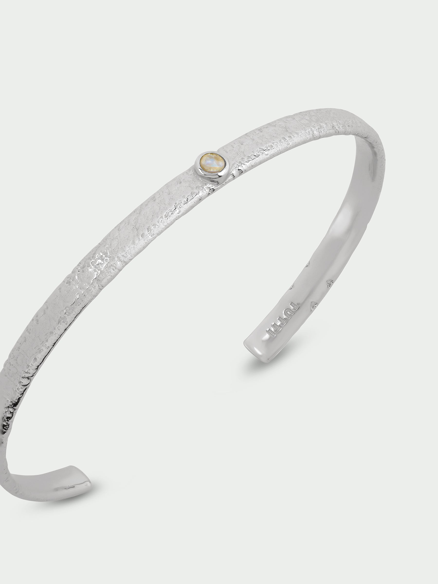 Birthstone Bangle, Moonstone