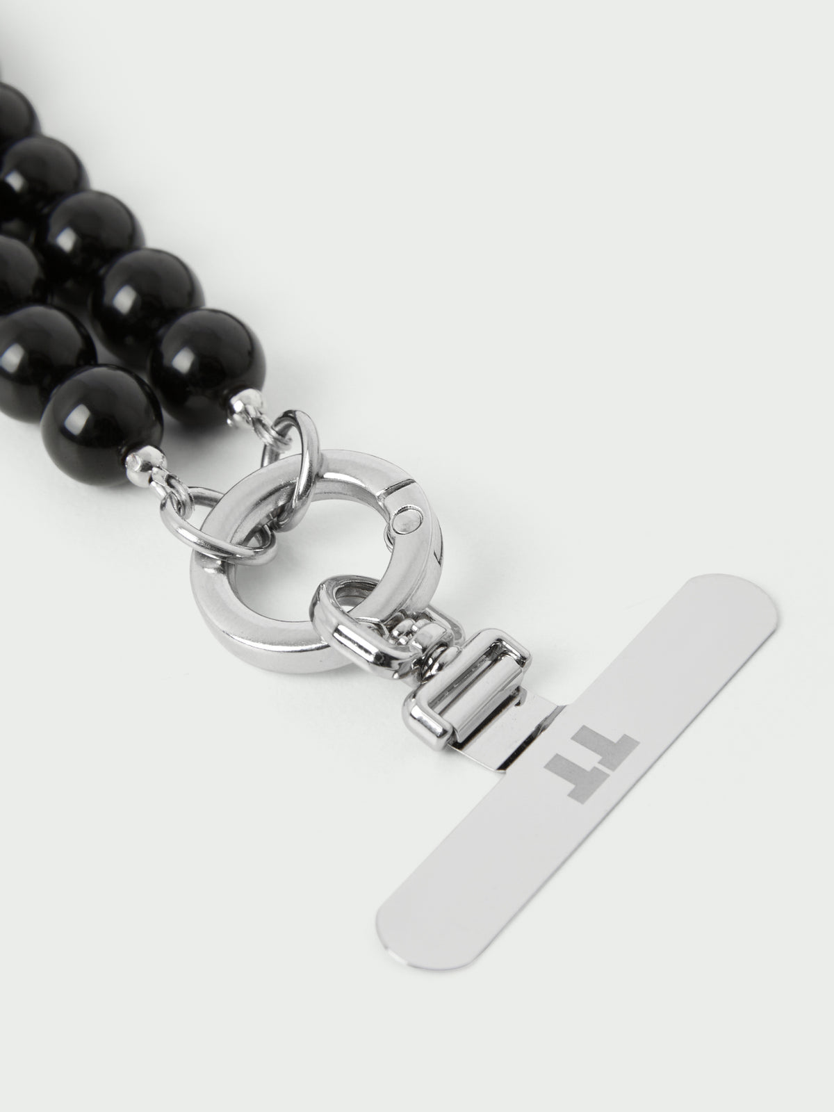 Midnight Short Bead Phone Lanyard