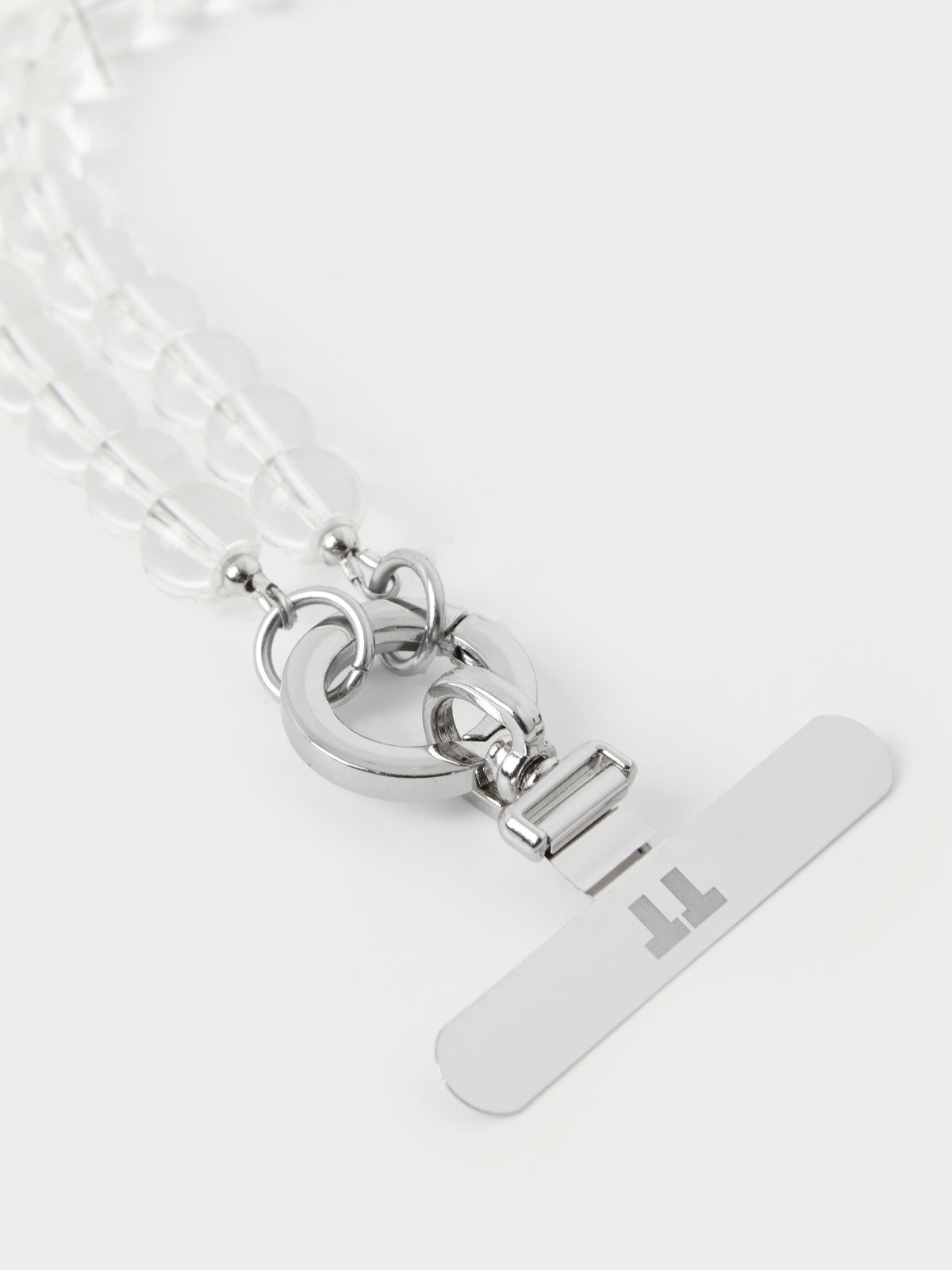Natural Short Bead Phone Lanyard