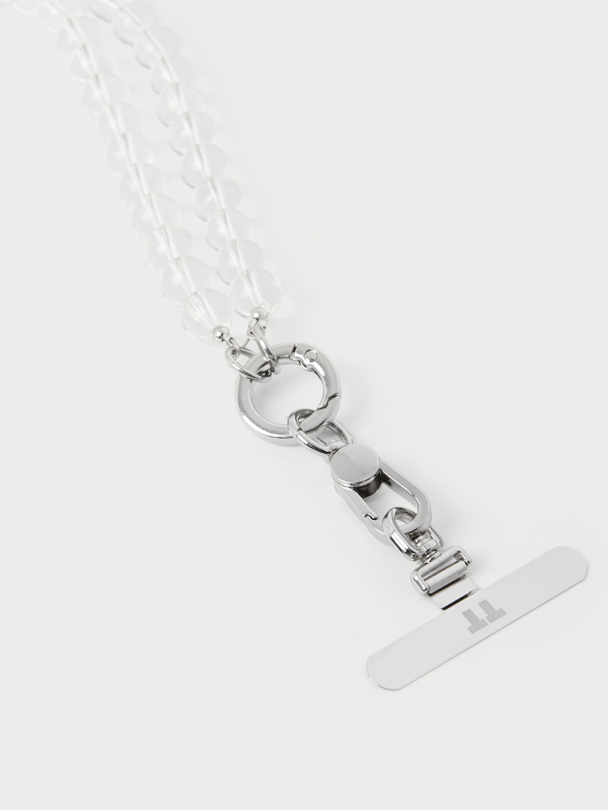 Natural Long Bead Phone Lanyard