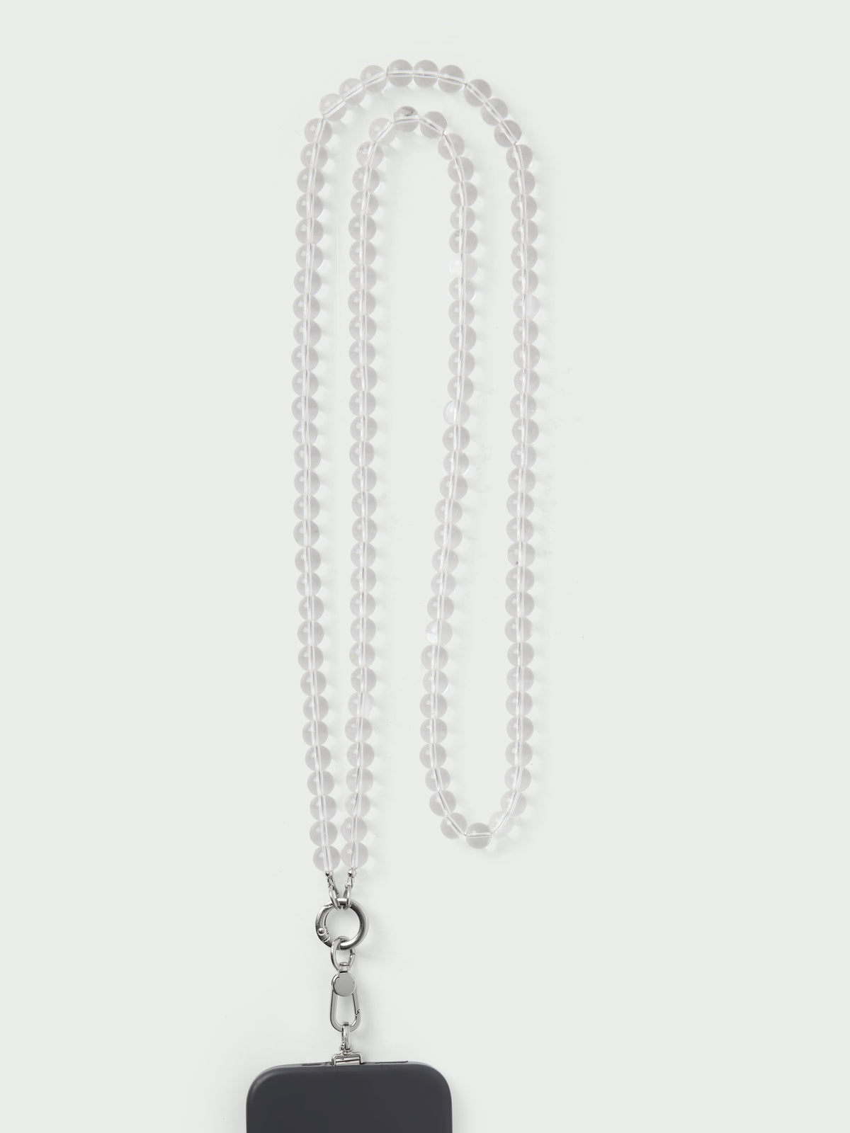 Natural Long Bead Phone Lanyard