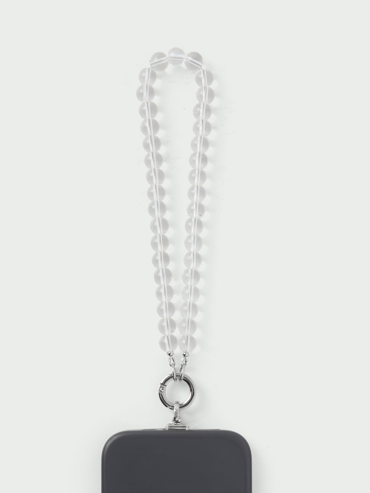 Natural Short Bead Phone Lanyard