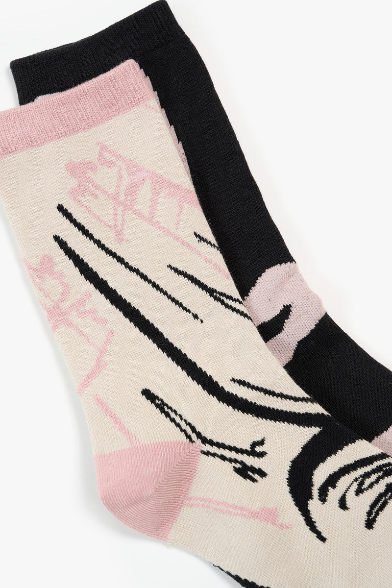 Pack of 2 Socks, Wild and Muse
