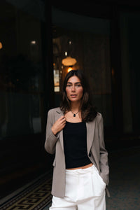 Hush Necklace Black Enamel