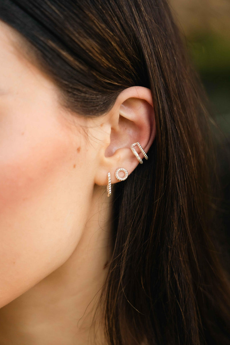 Braid Ear Cuff Silver