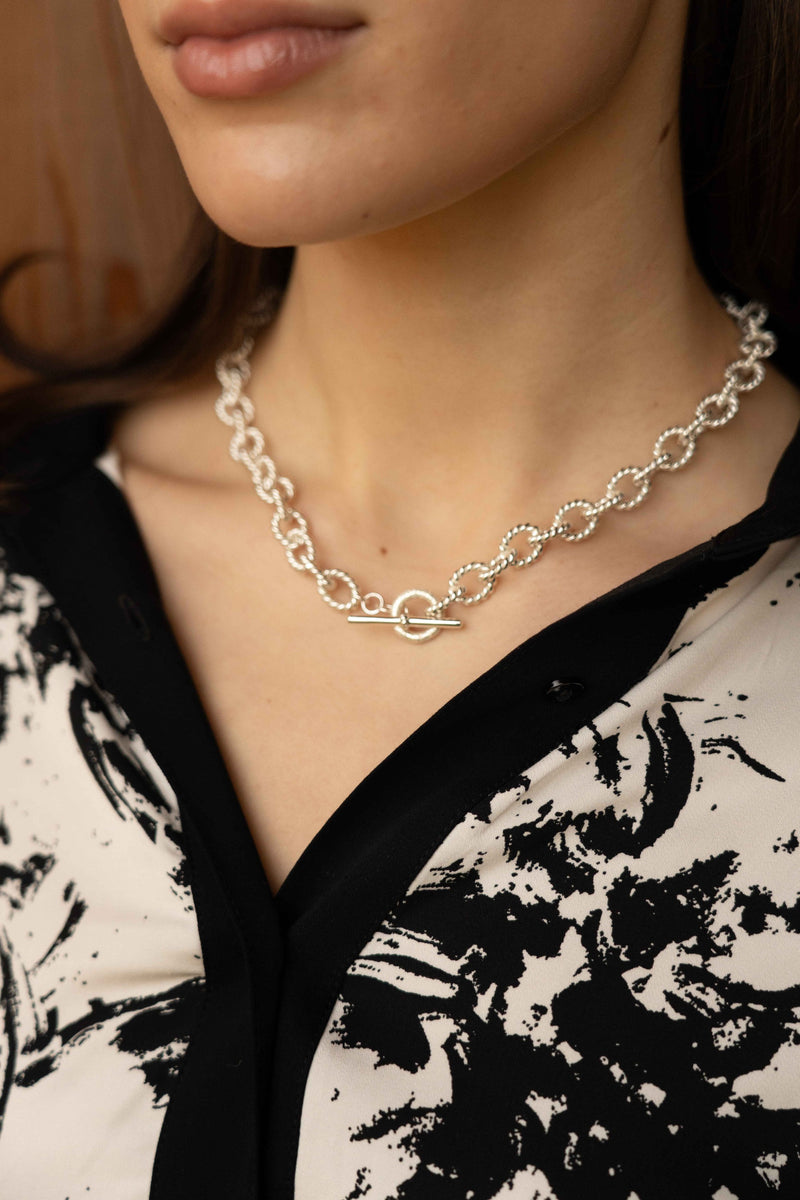 Twist Necklace Silver