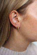 Amber Earrings Gold
