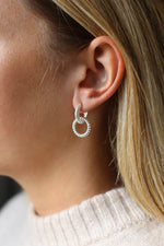 Amber Earrings Silver
