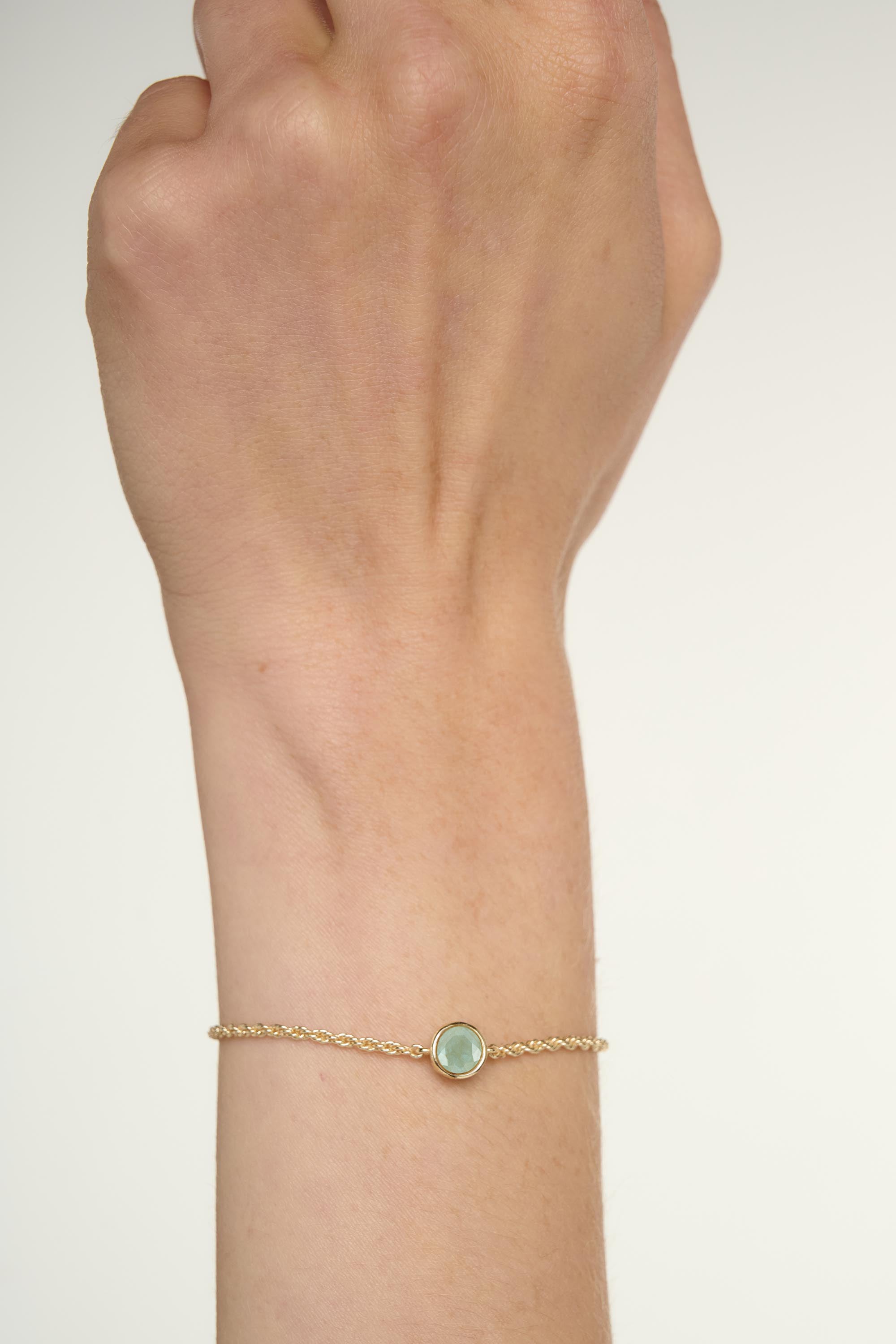 Birthstone Aquamarine Bracelet