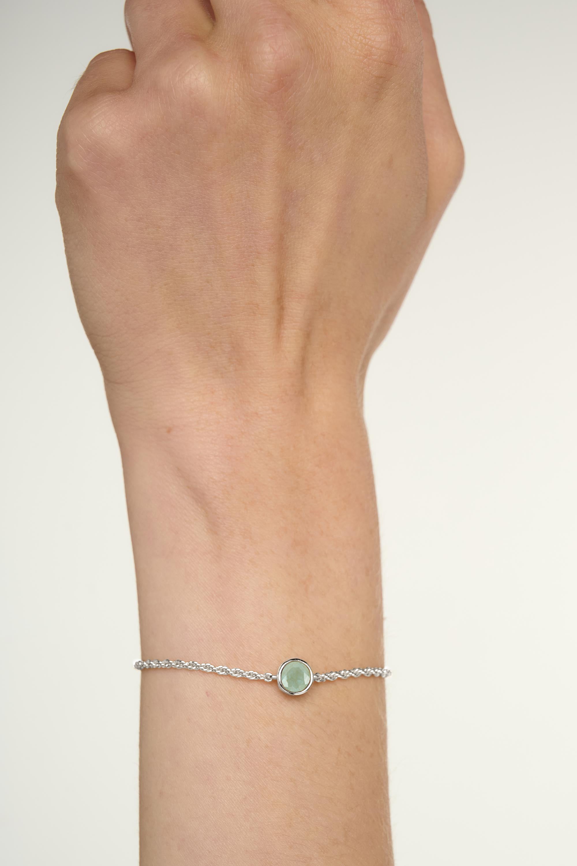 Birthstone Aquamarine Bracelet