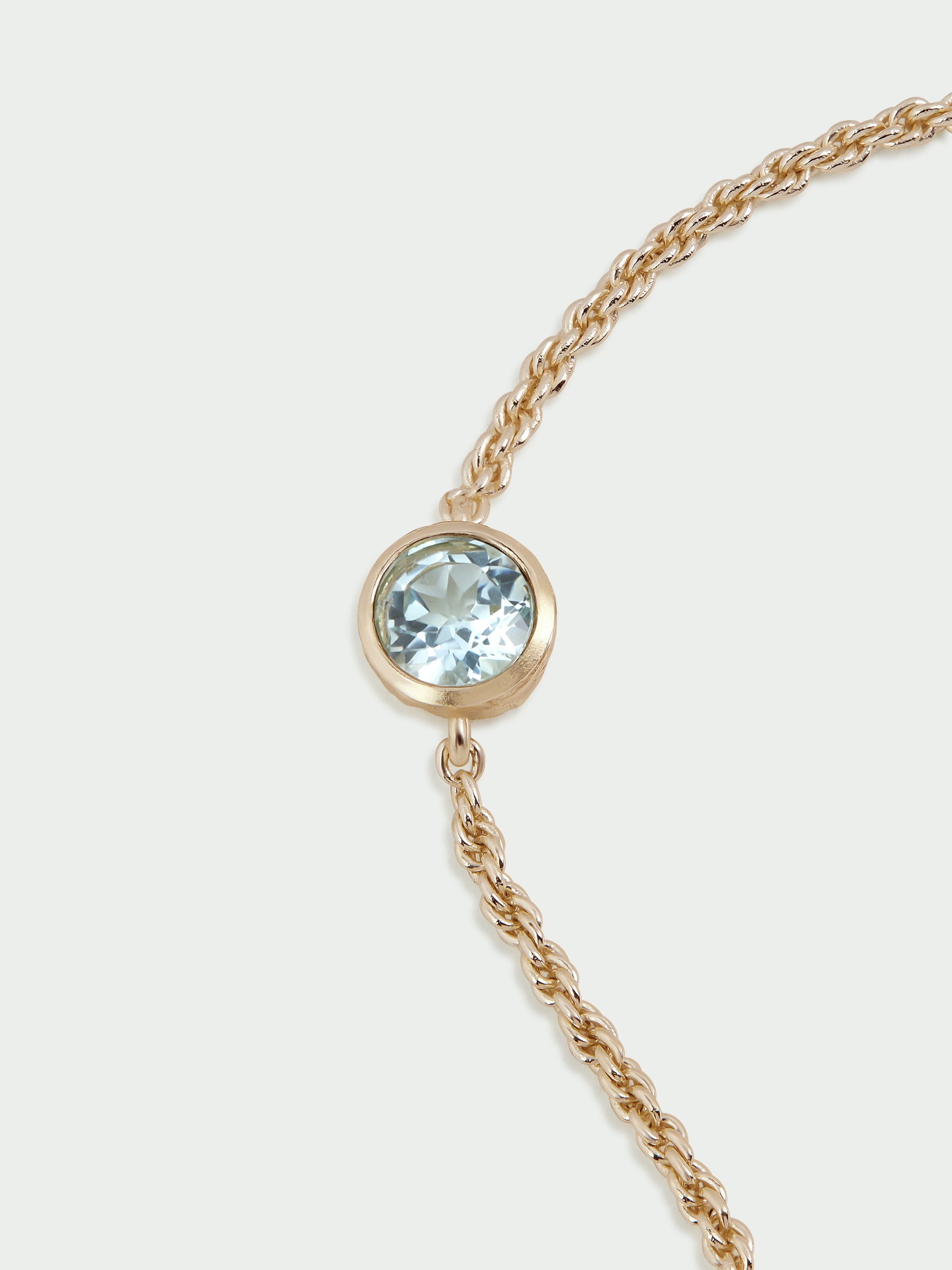 Birthstone Bracelet, Blue Topaz