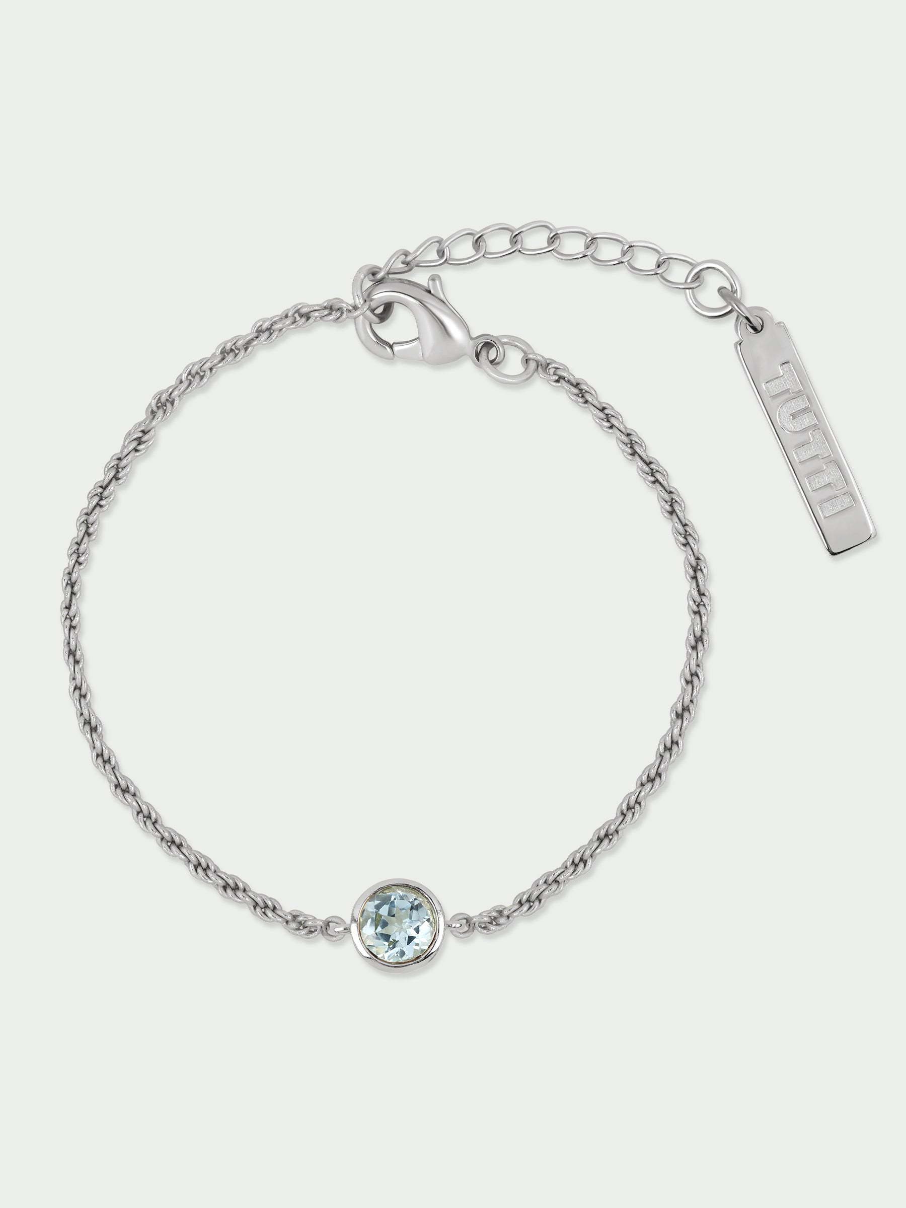 Birthstone Bracelet, Blue Topaz