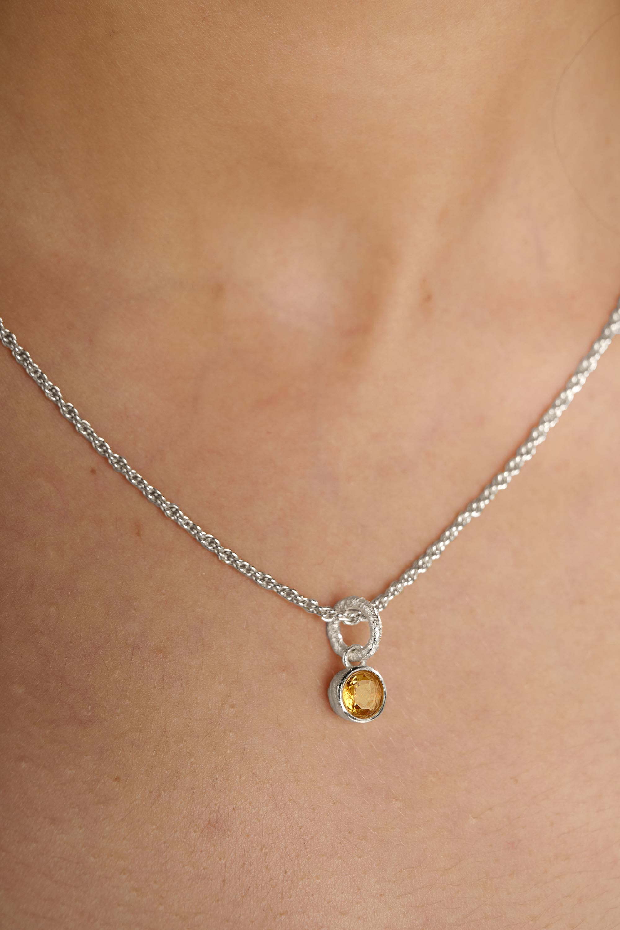 Birthstone Citrine Necklace