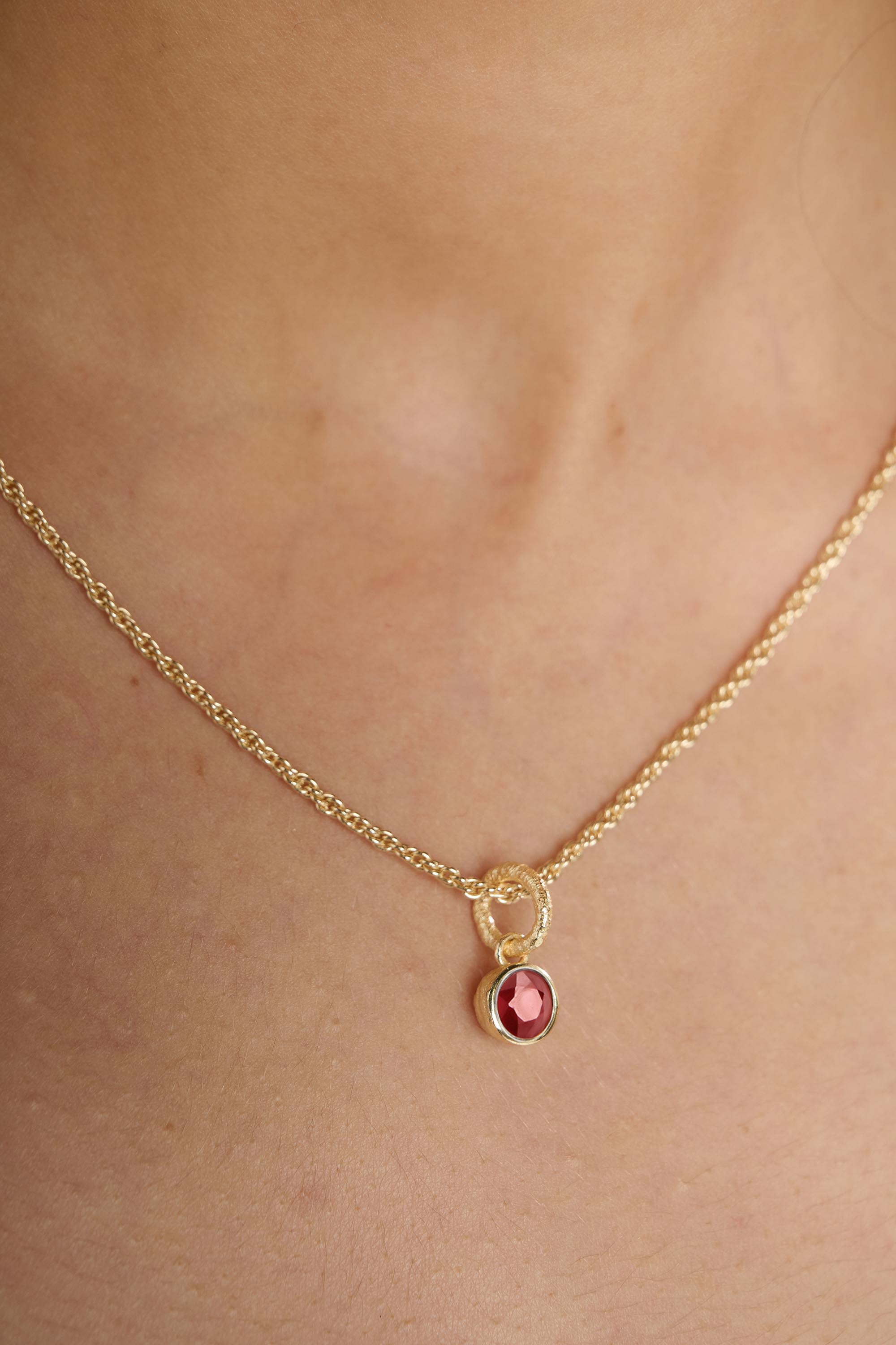 Birthstone Garnet Necklace