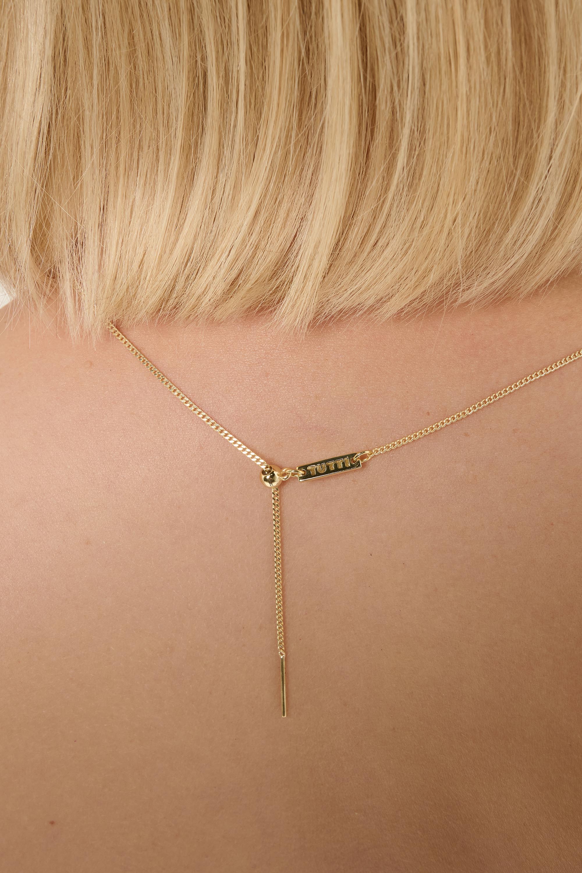 Curb Slider Necklace